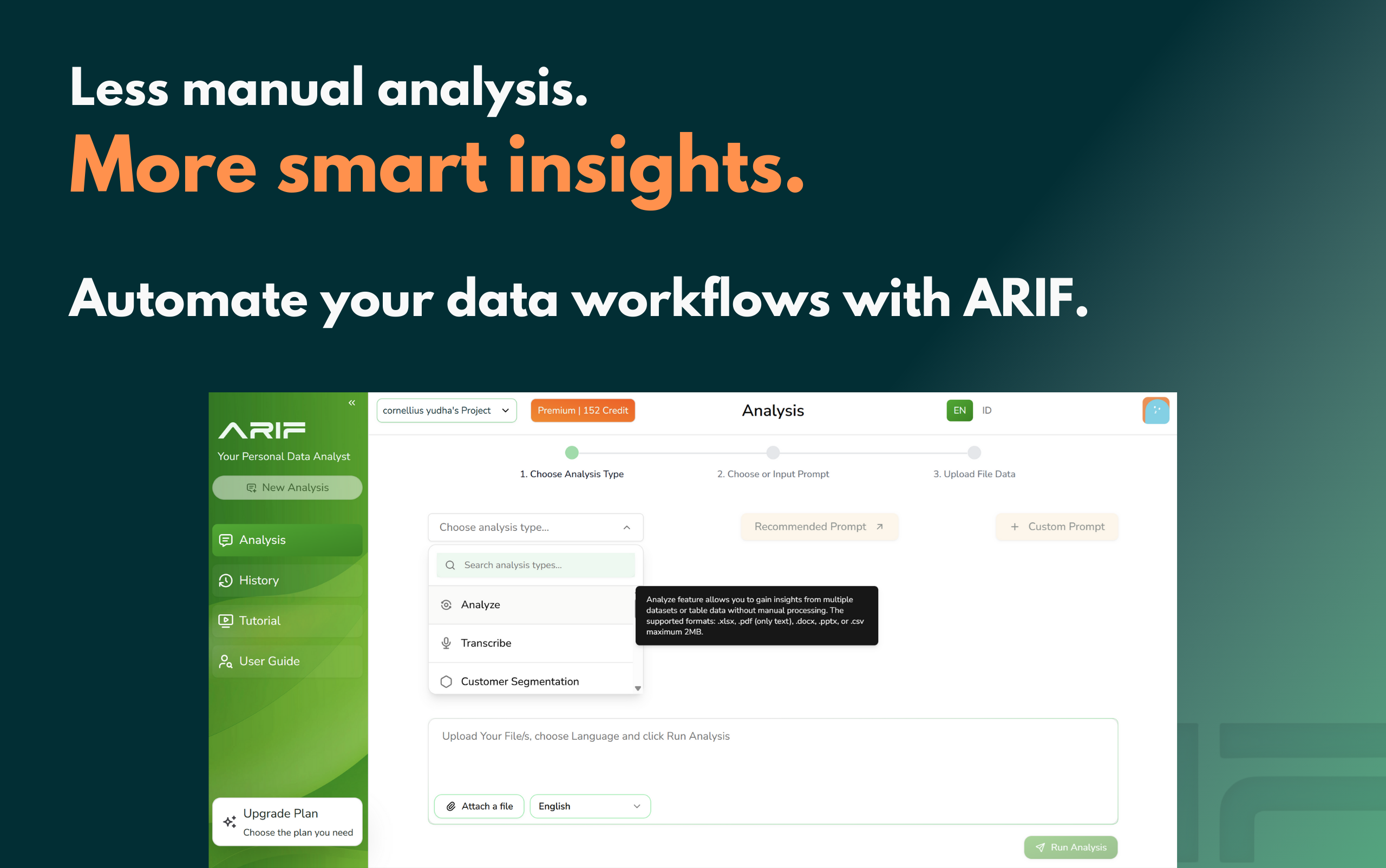 ARIF Analytics screenshot 4
