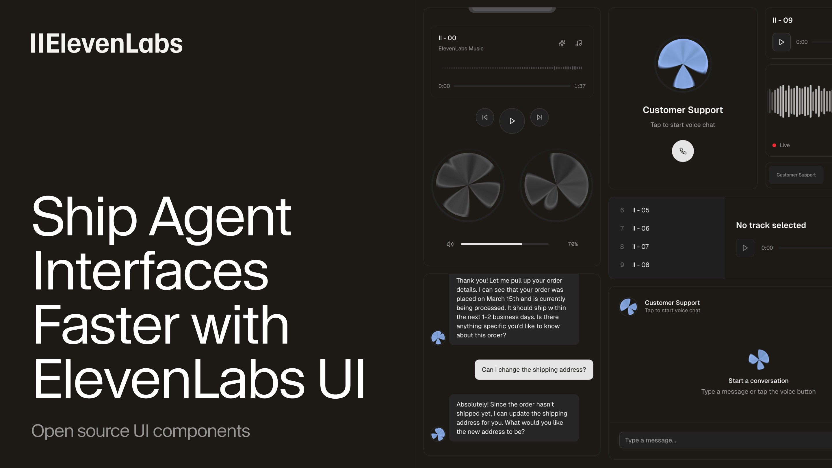 ElevenLabs UI screenshot 1