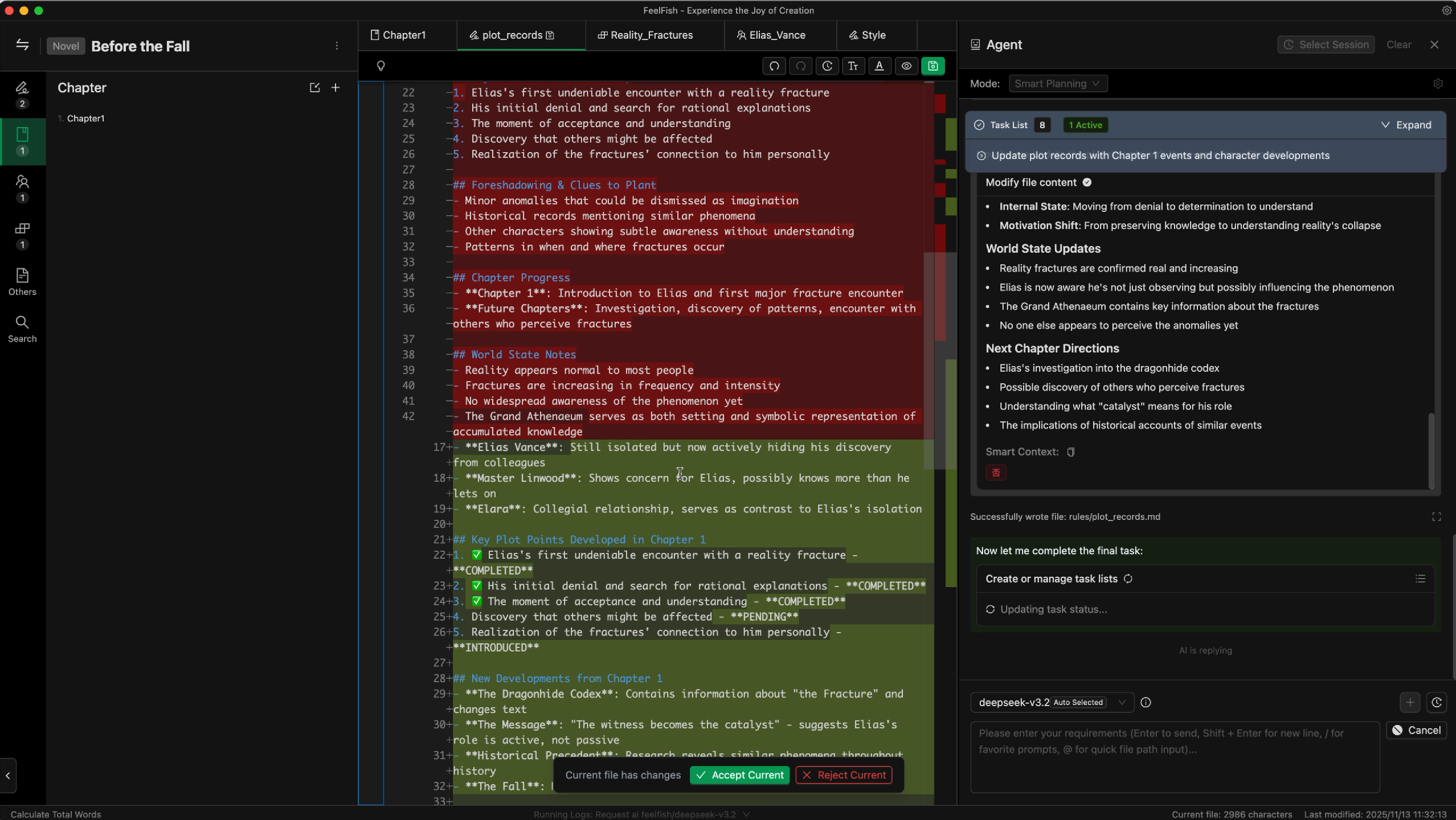 FeelFish - AI Novel Writing Agent screenshot 3