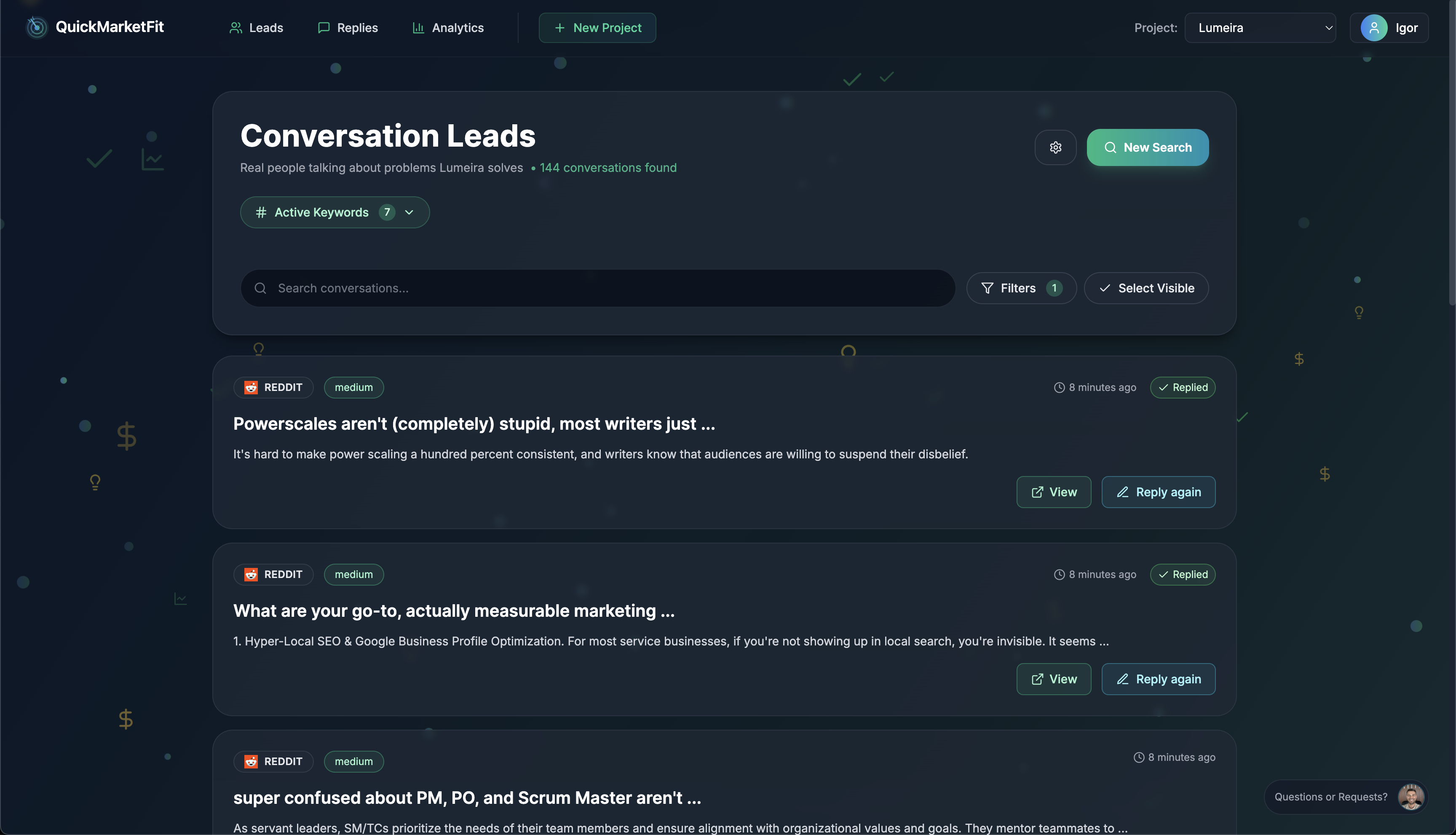 QuickMarketFit screenshot 1