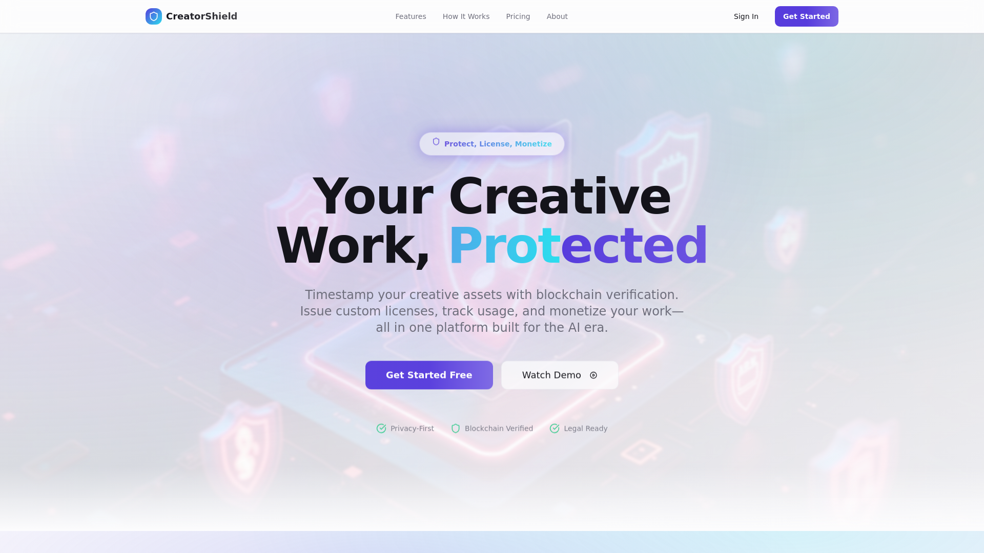 CreatorShield screenshot 1
