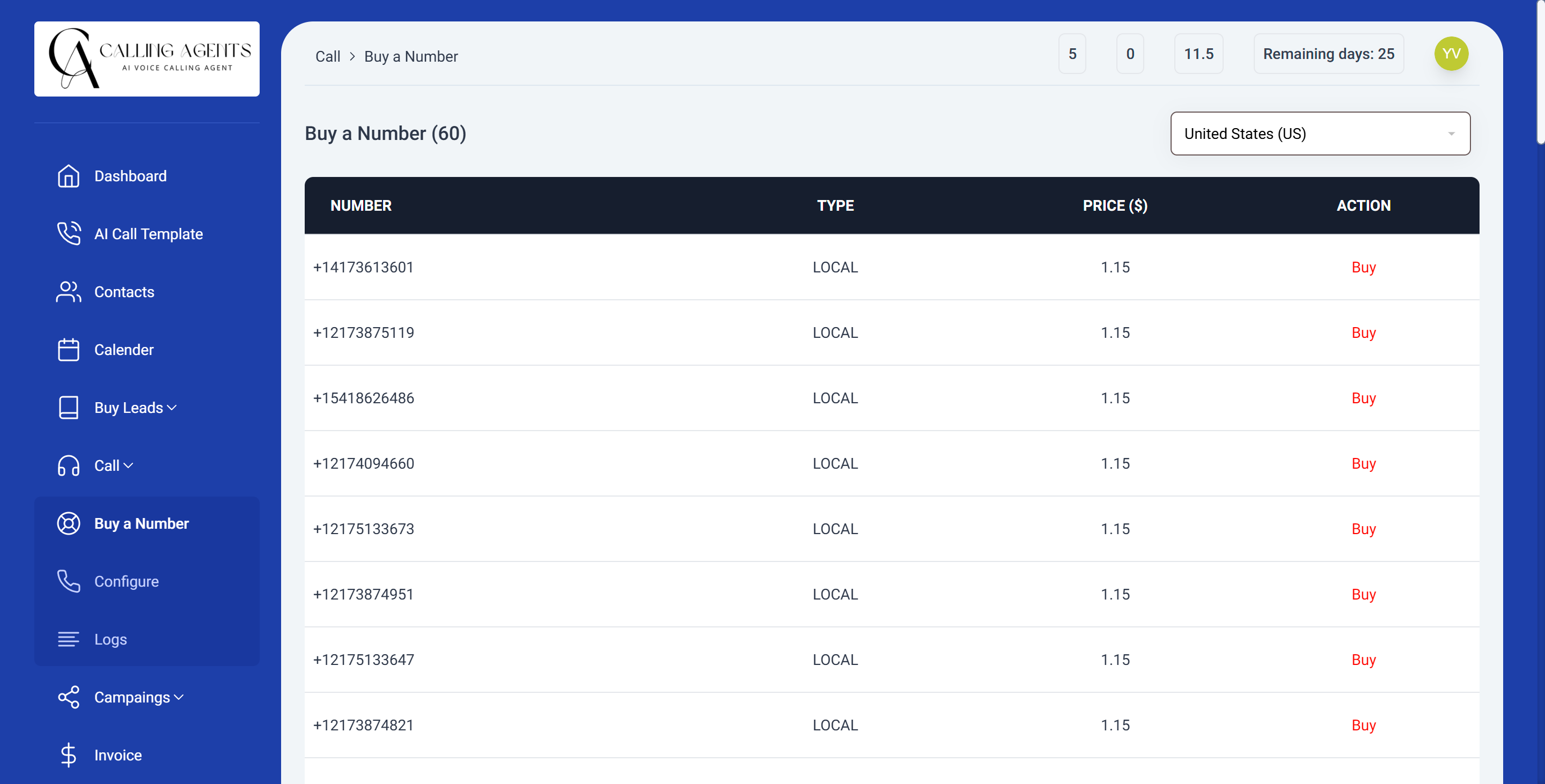 CallingAgents screenshot 2