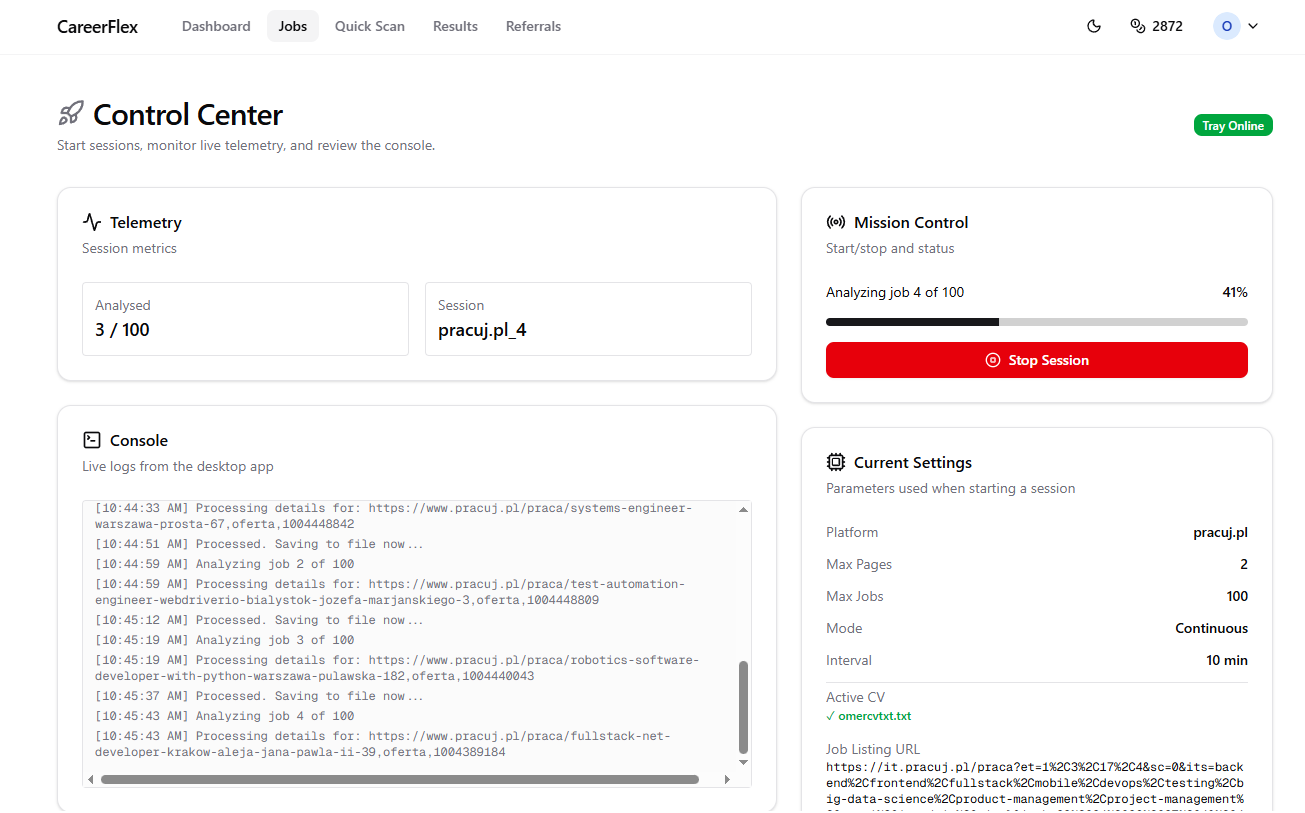 CareerFlex screenshot 2