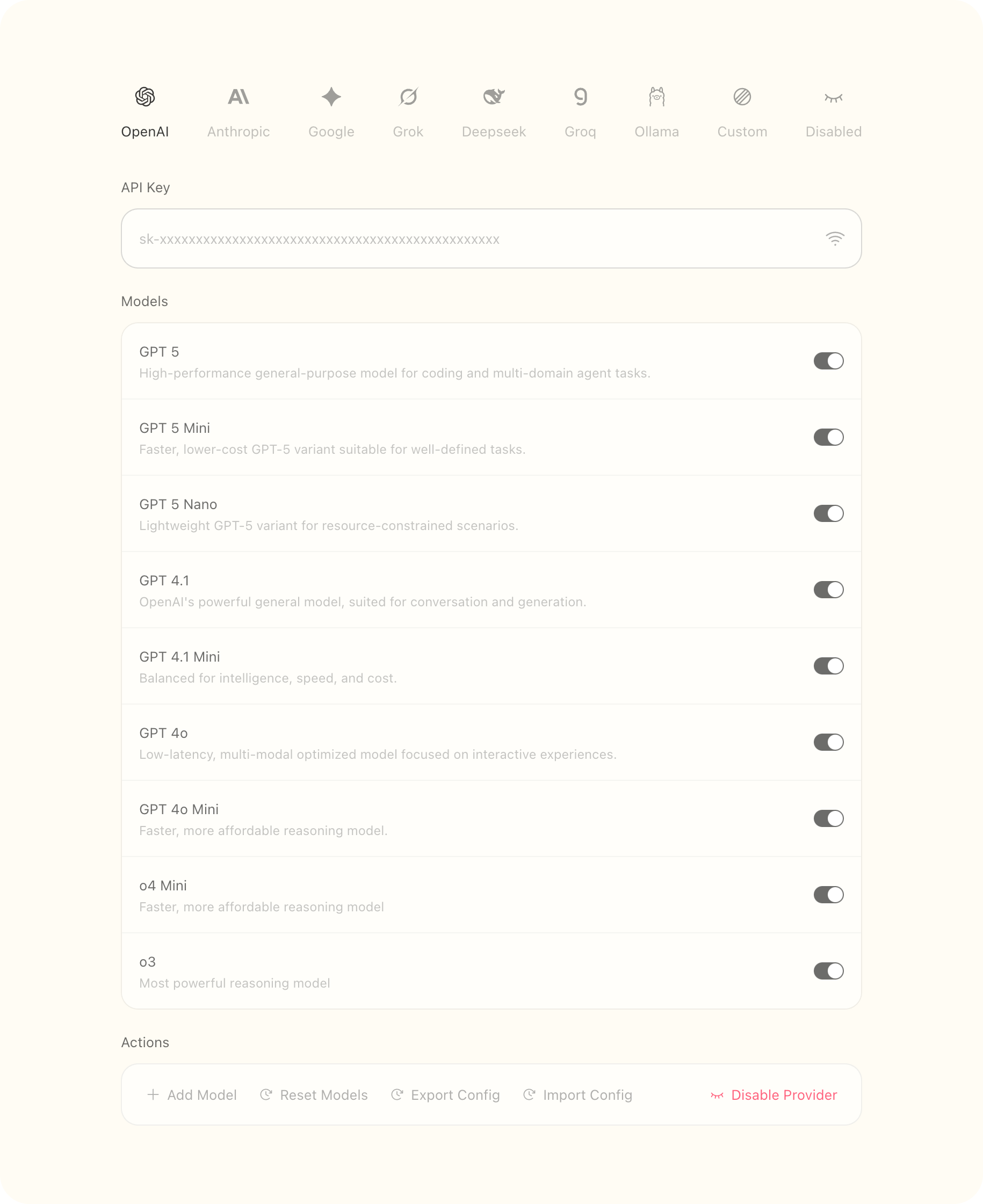 AI SDK Panel screenshot 1