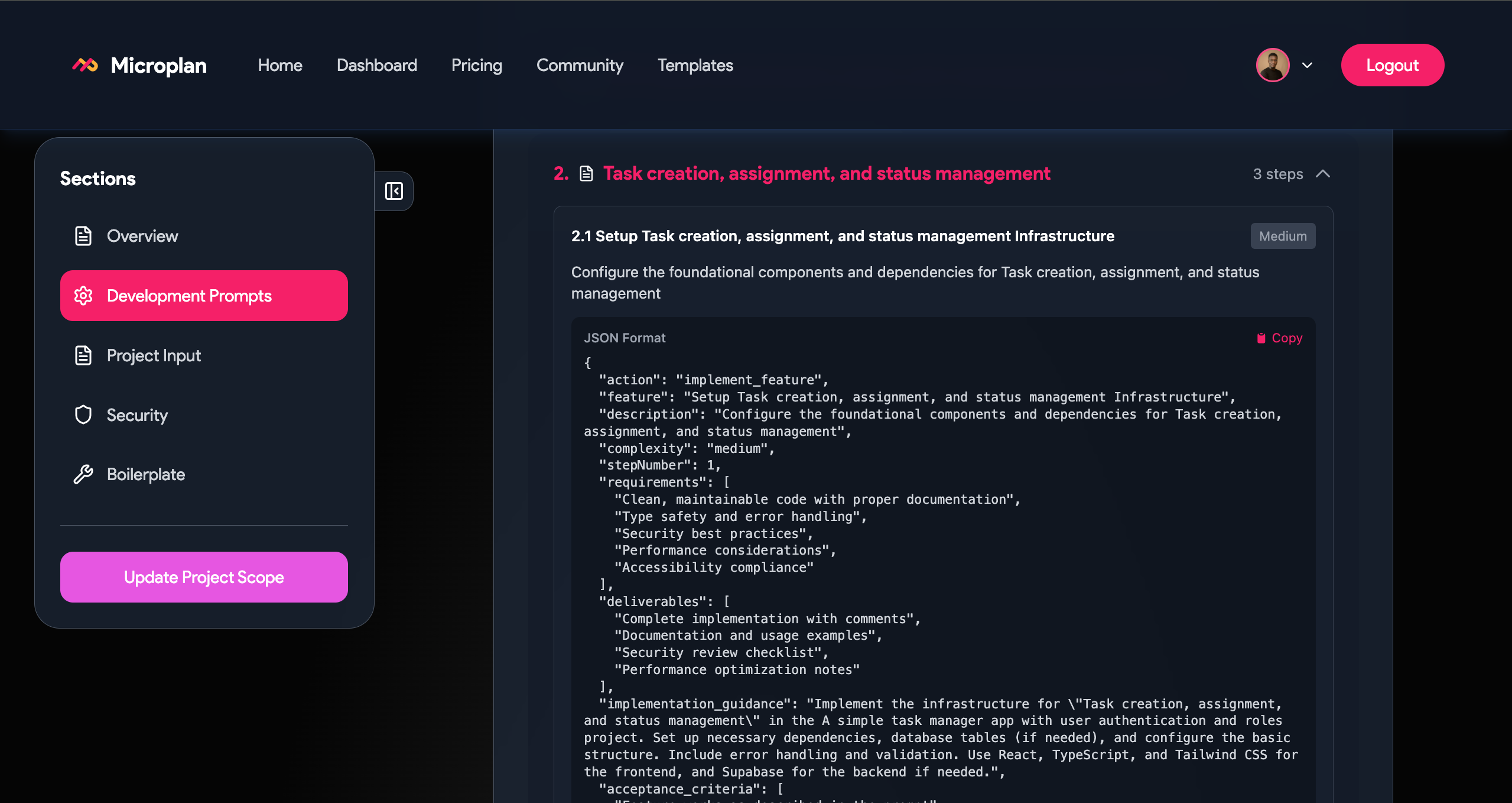Microplan screenshot 4