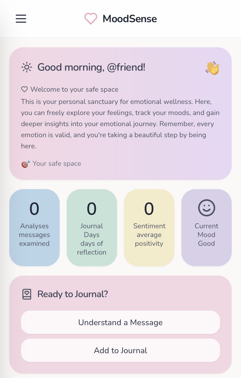 MoodSense screenshot 2