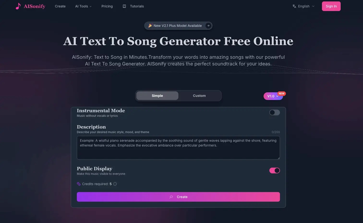 AISonify screenshot 1