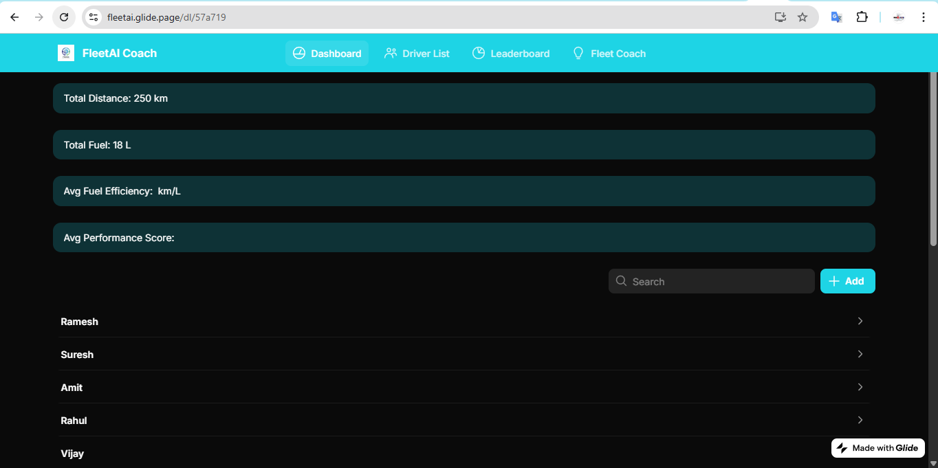 AIPowered Driver Coaching Tool for Fleet screenshot 1