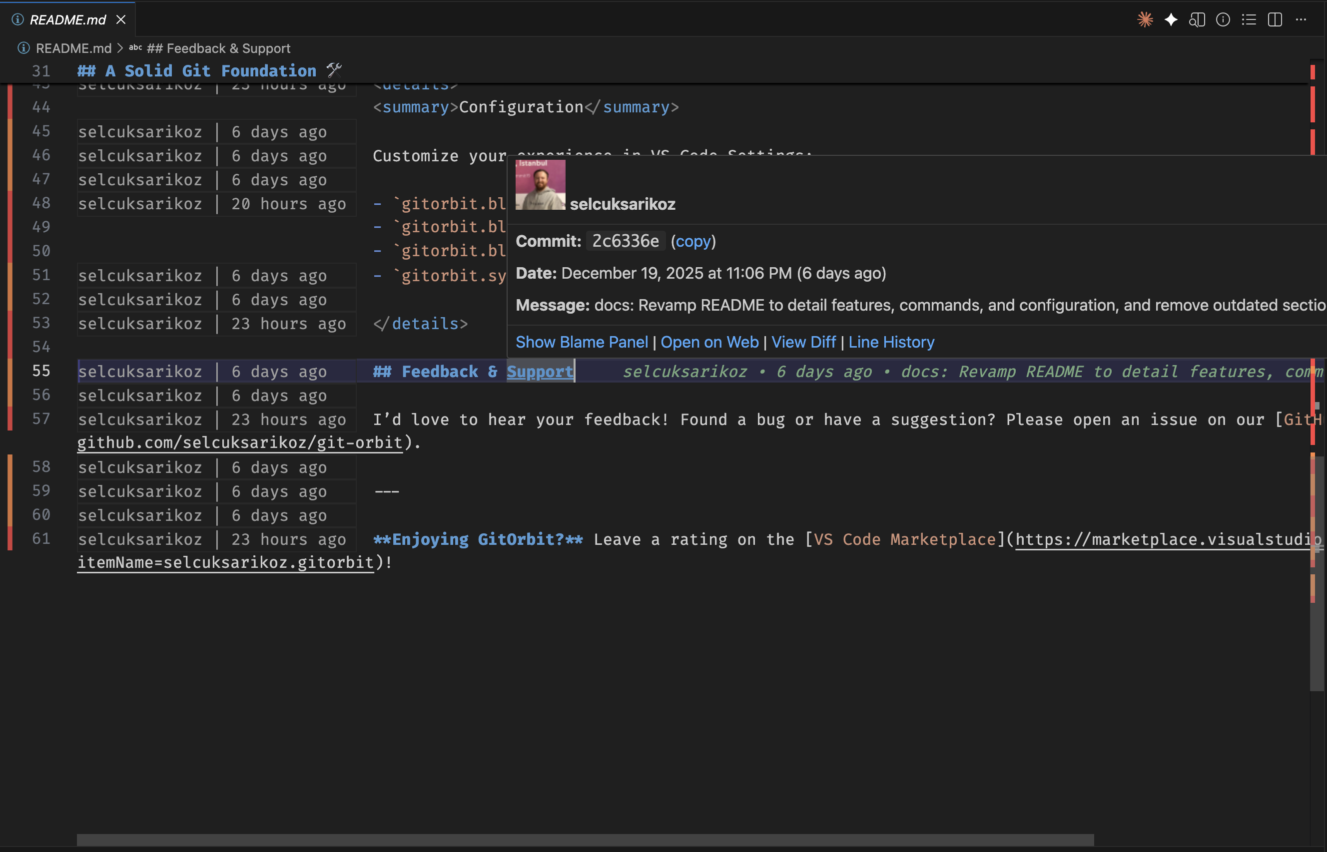 GitOrbit - Git Management for Vscode screenshot 4