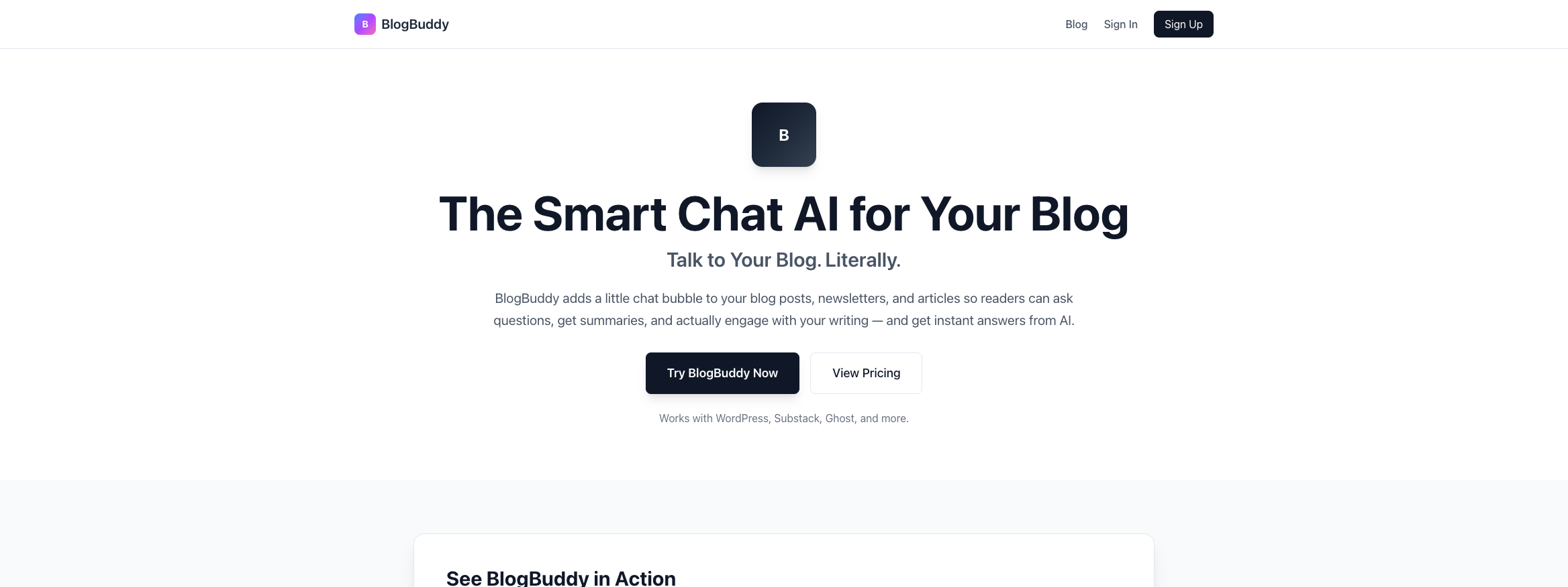 BlogBuddy screenshot 1