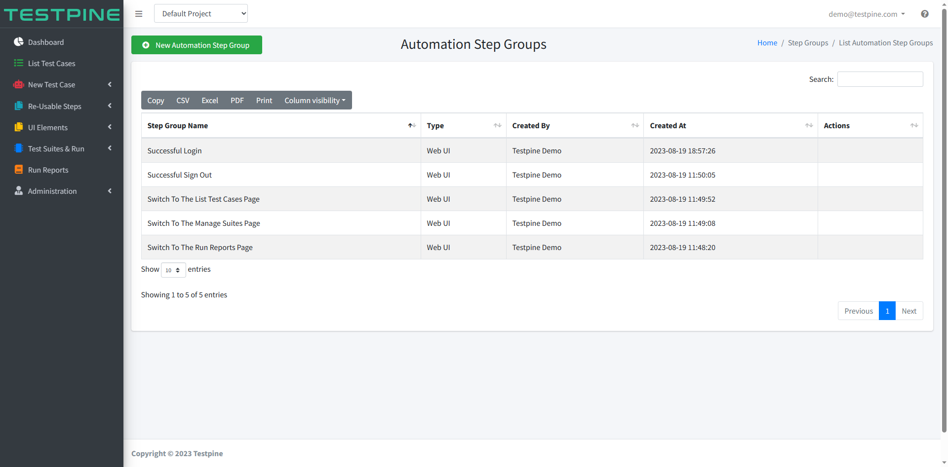 Testpine screenshot 3