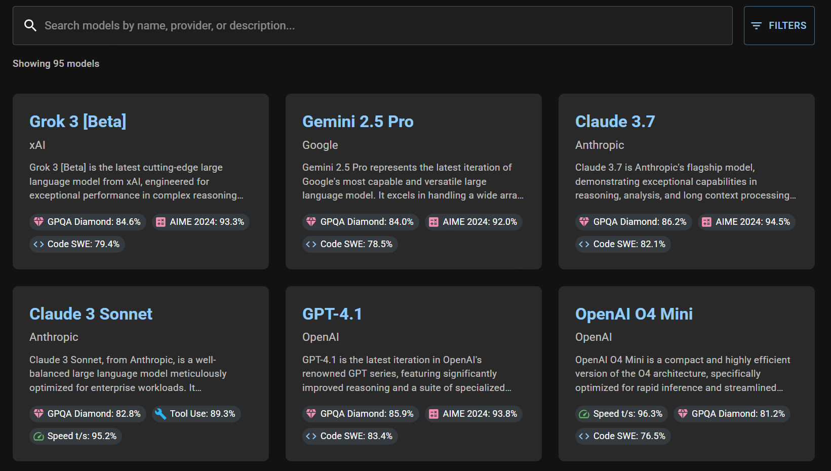 LLM Models Directory screenshot 2