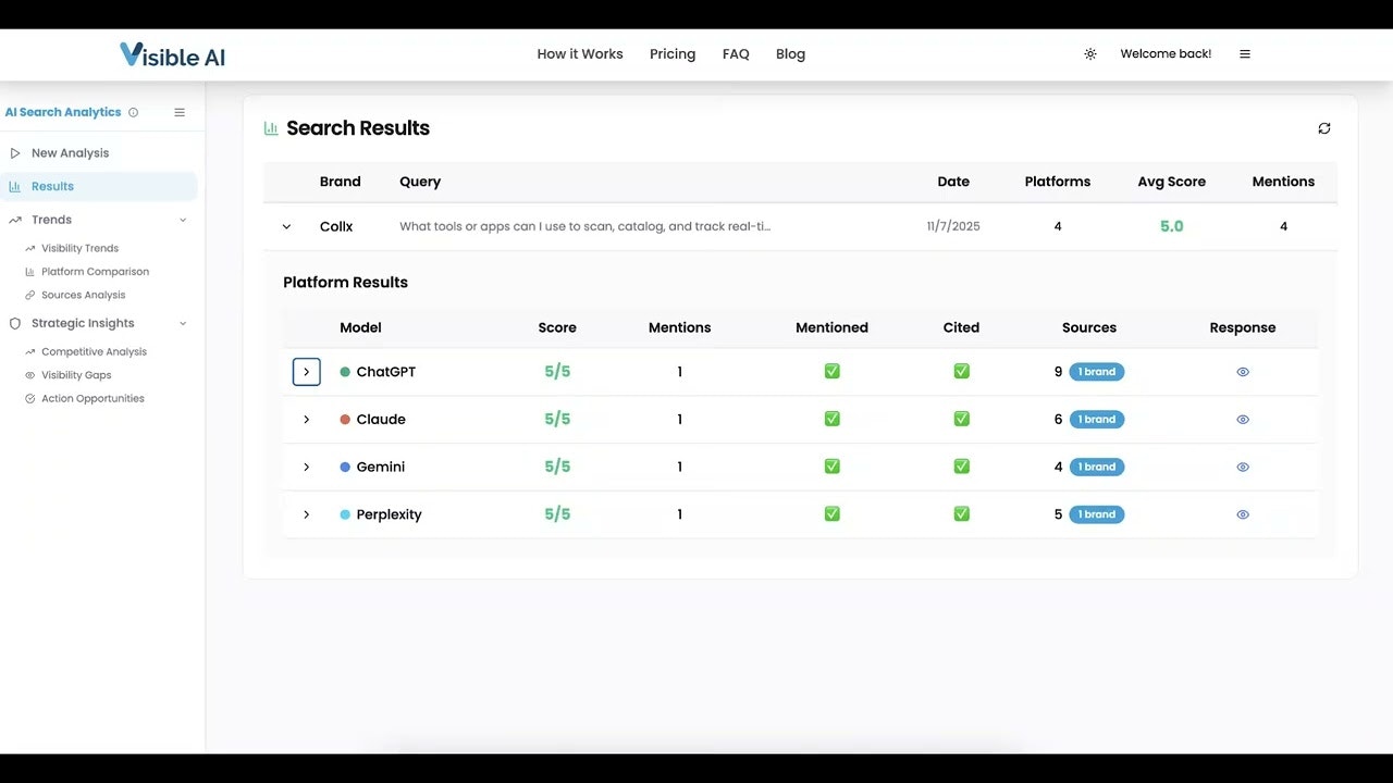 Visible AI Launches for AISO, GEO, AEO screenshot 1
