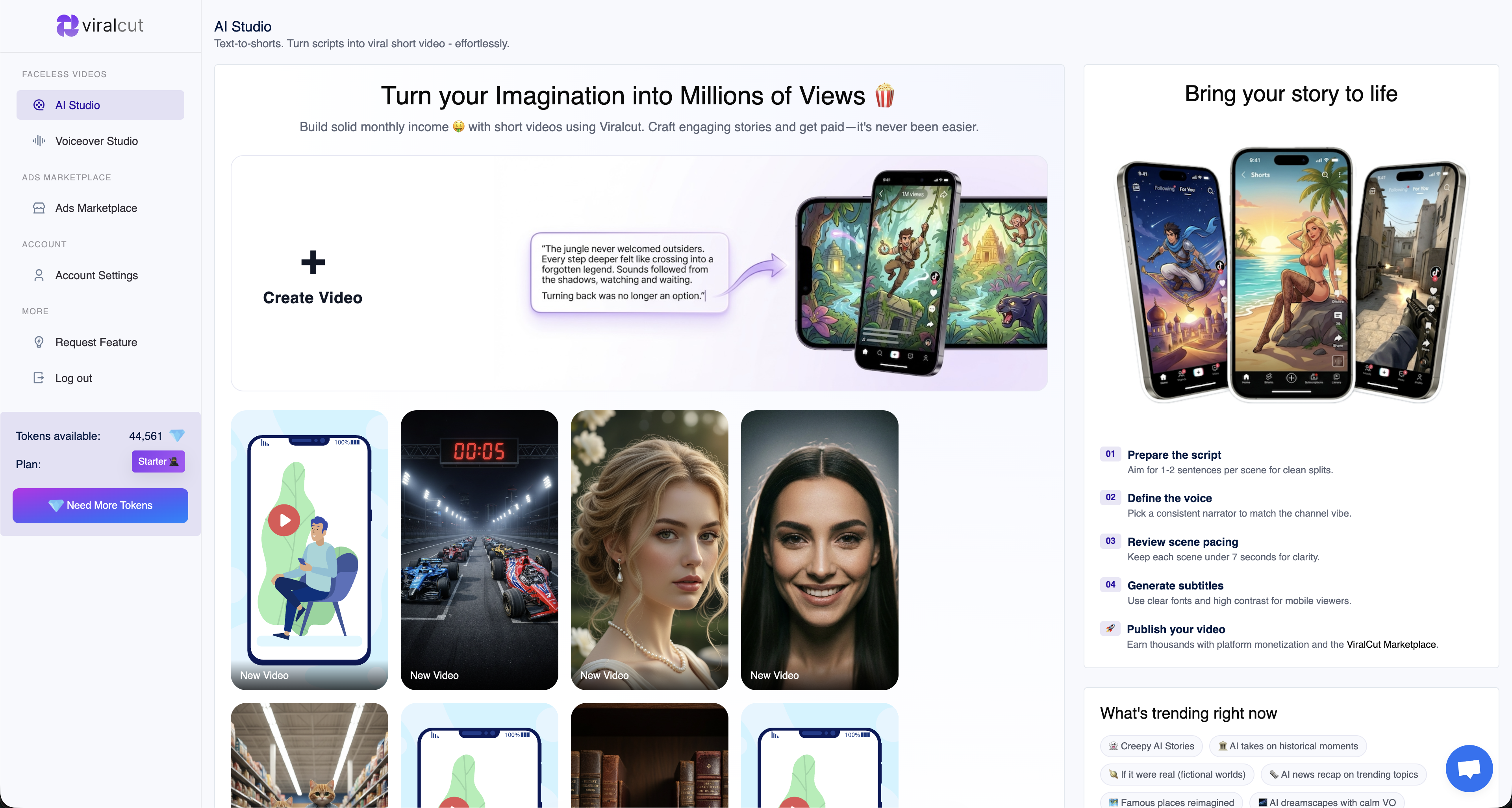 ViralCut.io screenshot 2