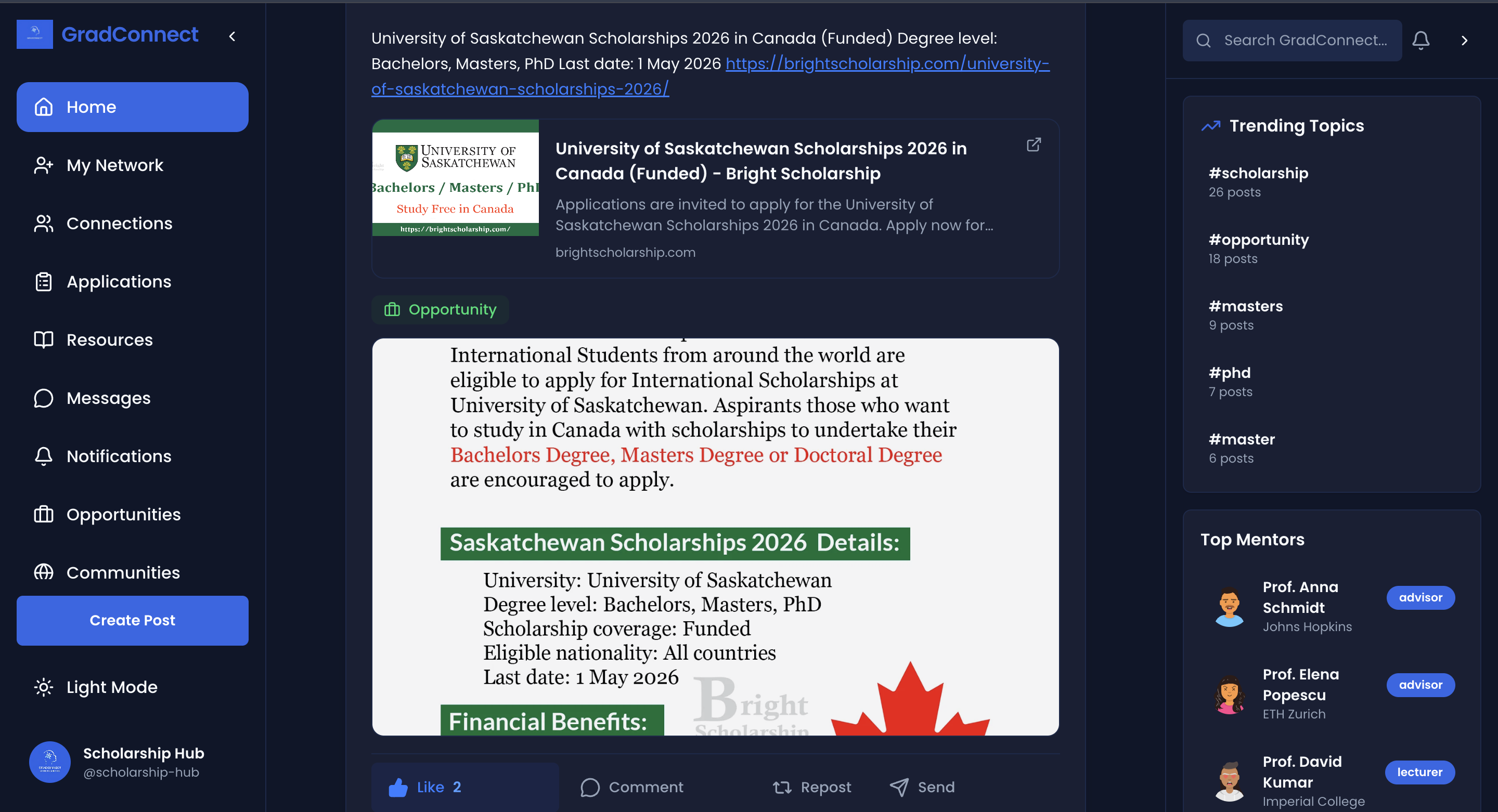 GradConnect screenshot 1