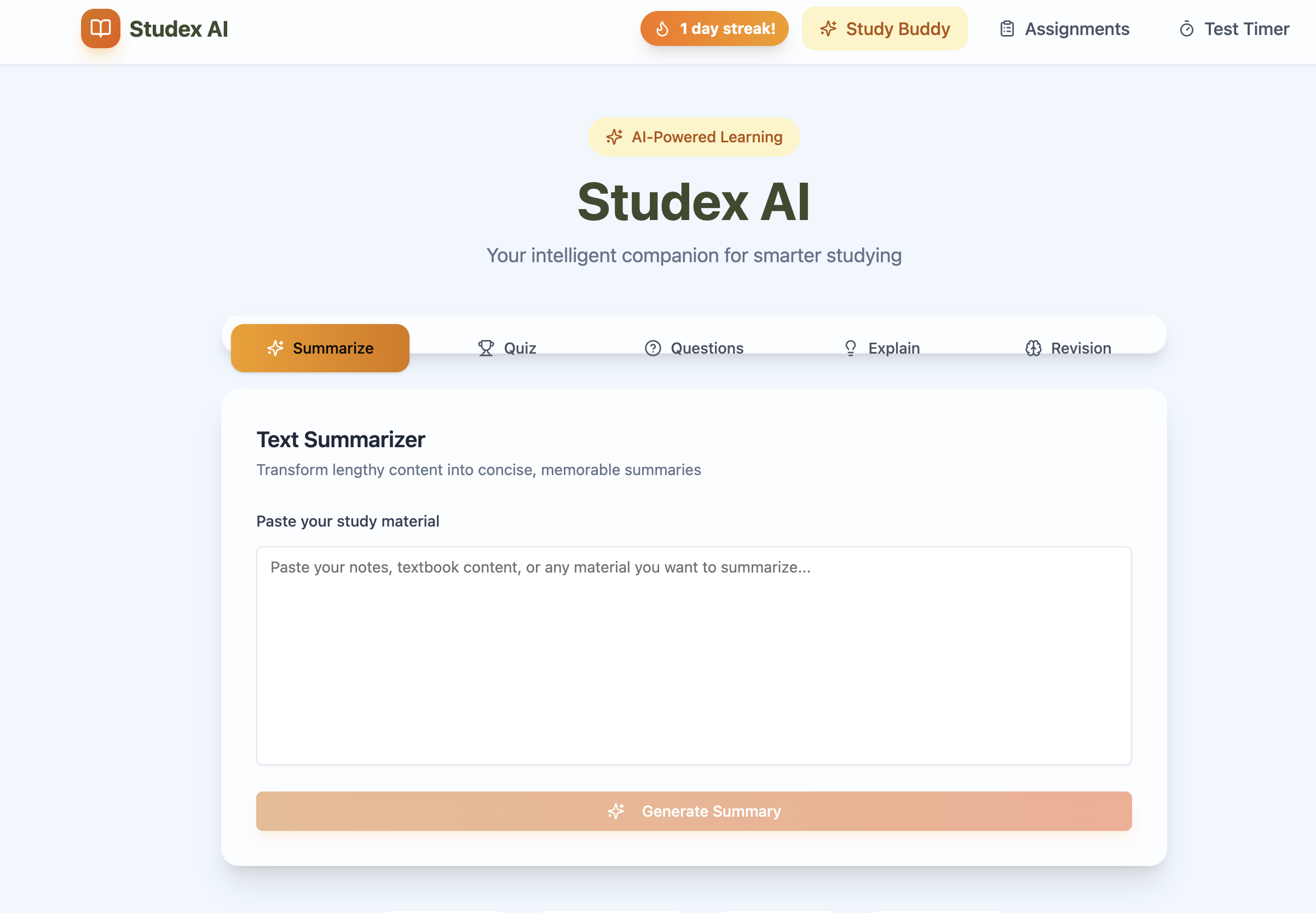 Studex AI screenshot 2