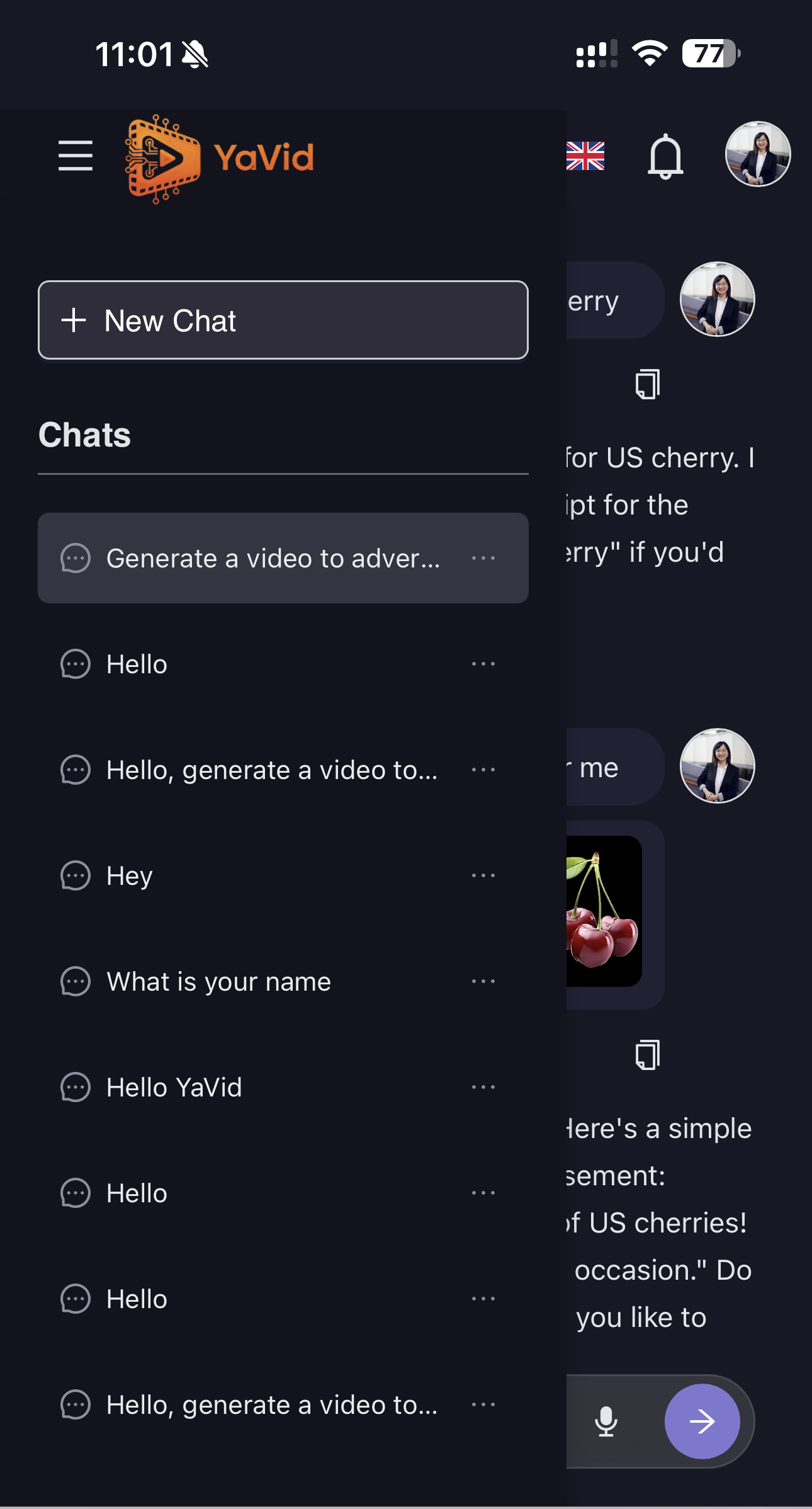 YaVid - Chat mode available screenshot 4