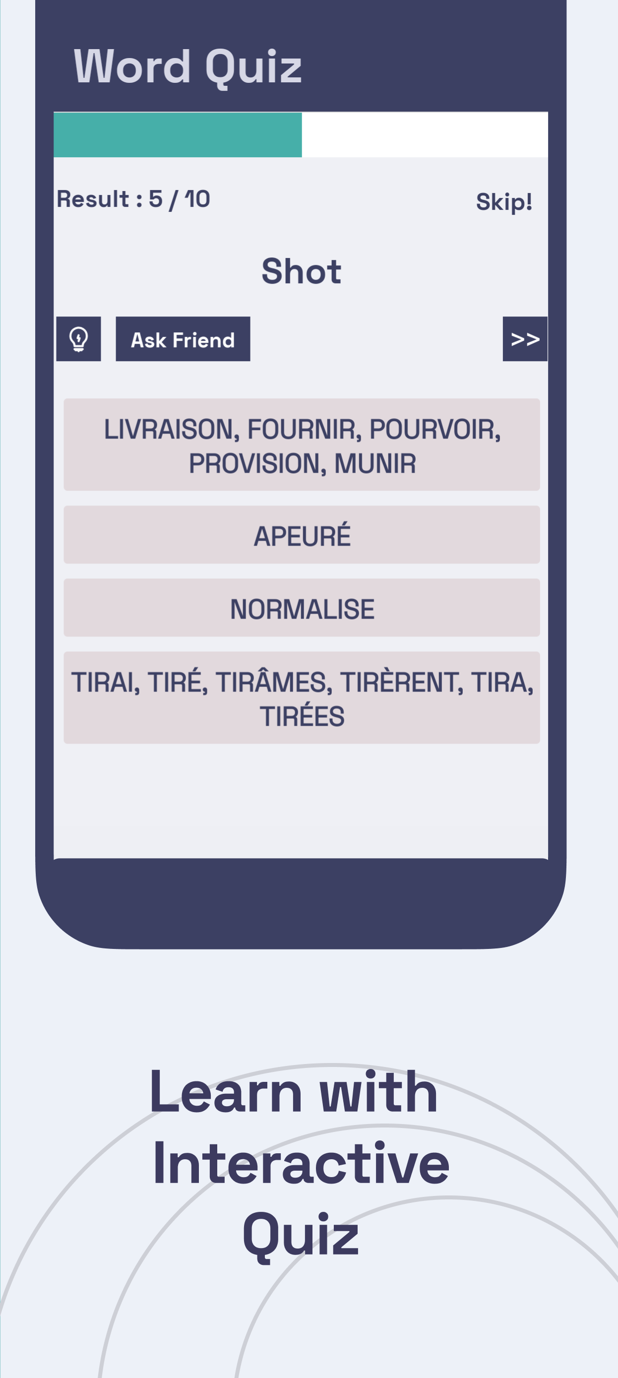 English to french translator screenshot 2