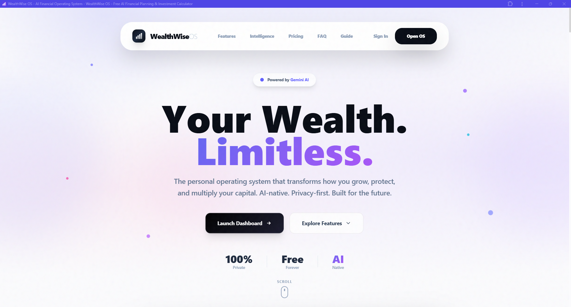 WealthWise OS screenshot 2