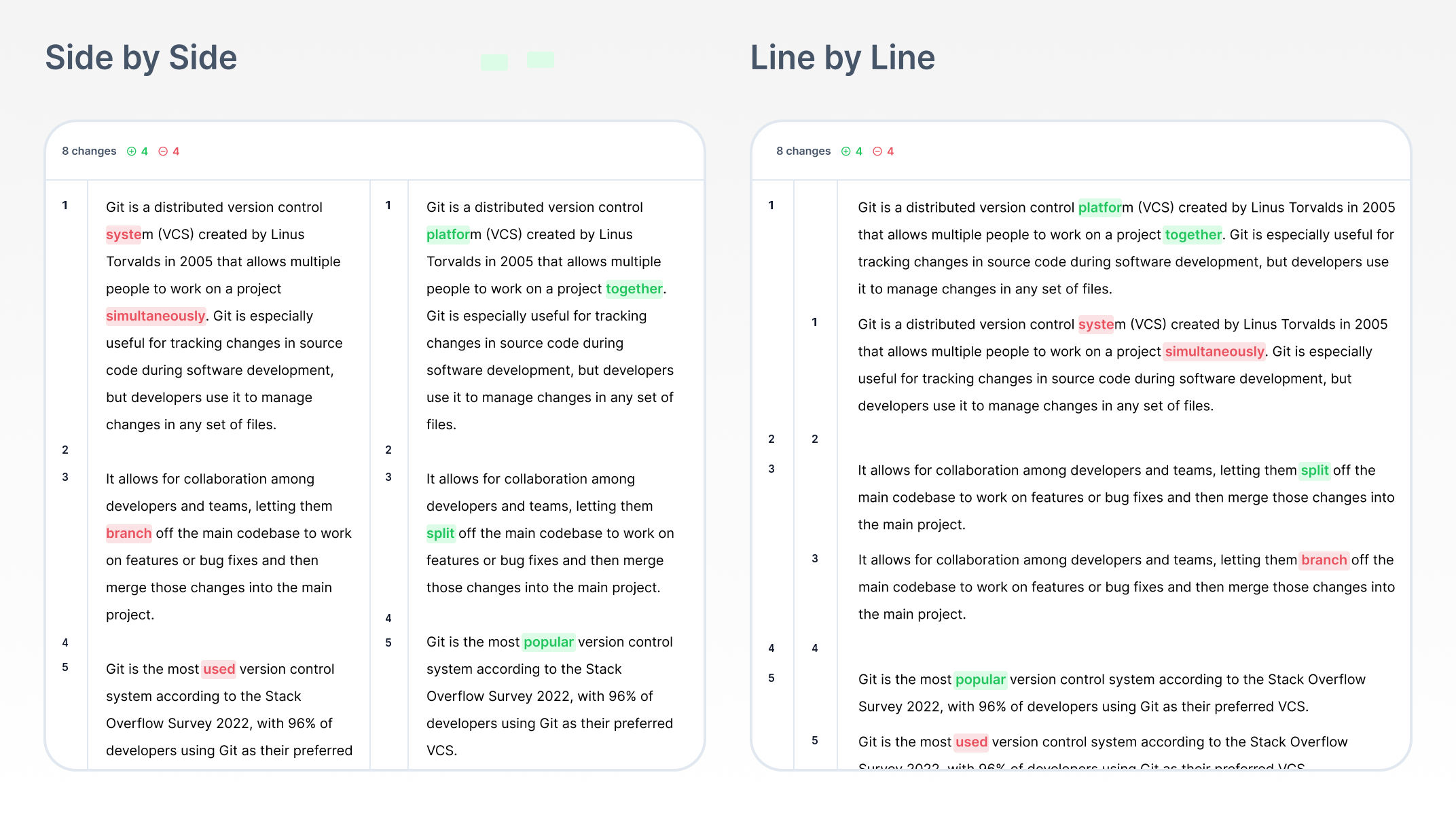 LineDiff screenshot 1