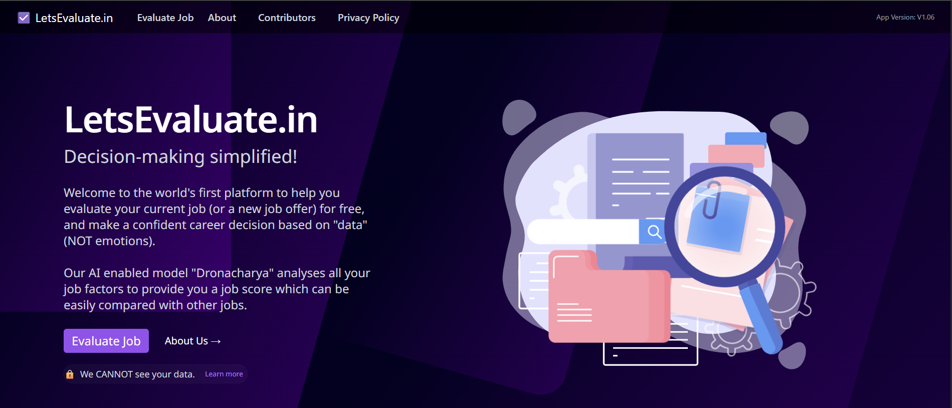 LetsEvaluate.in screenshot 1