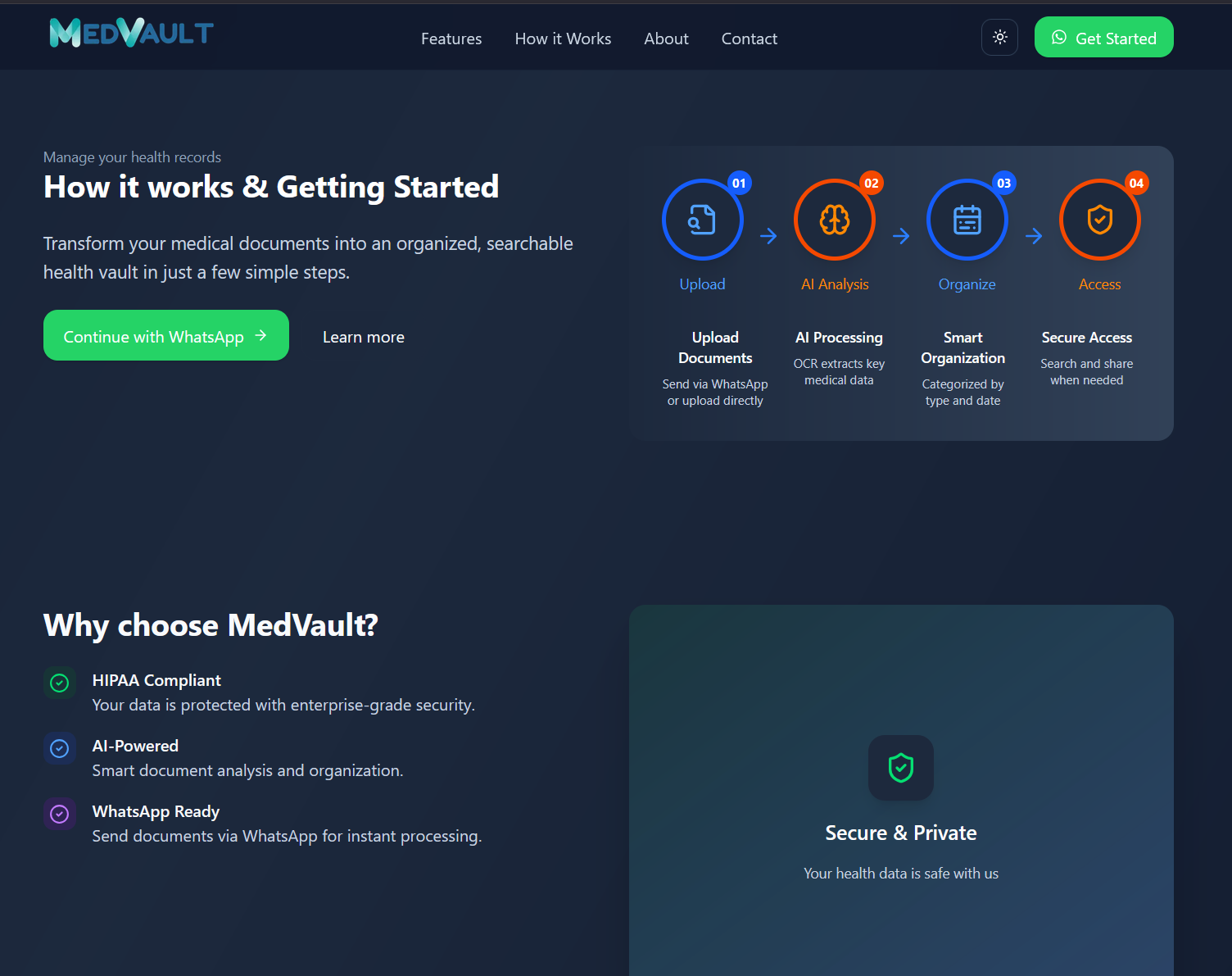 MedVault screenshot 2