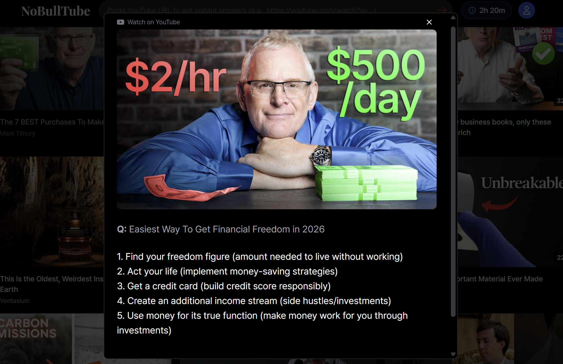 NoBullTube screenshot 1