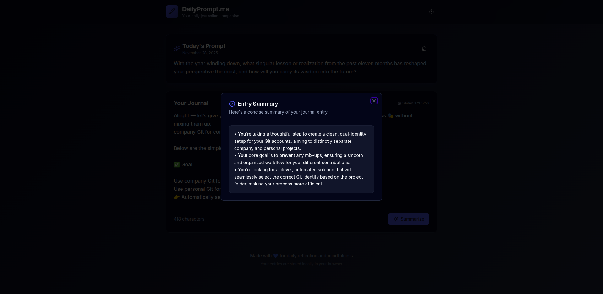 DailyPrompt — AI Journaling Prompts screenshot 3