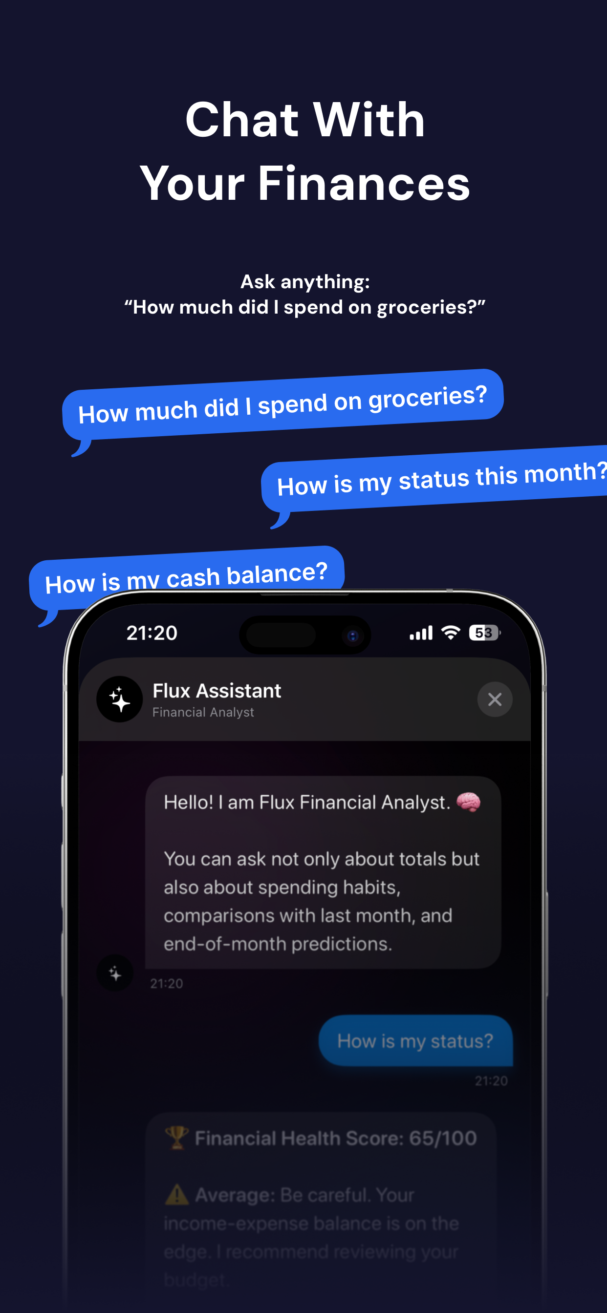 Flux: AI Expense Tracker screenshot 3