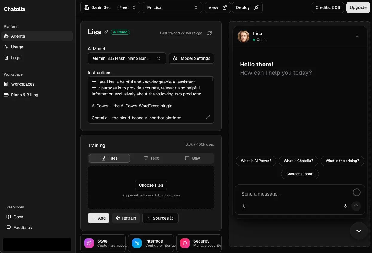 Chatolia screenshot 1
