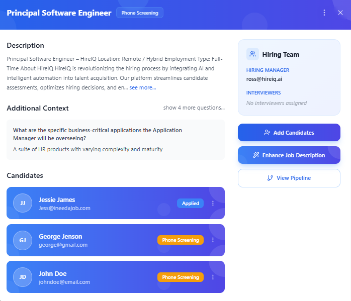 HireIQ - Hiring Assistant for Teams screenshot 4