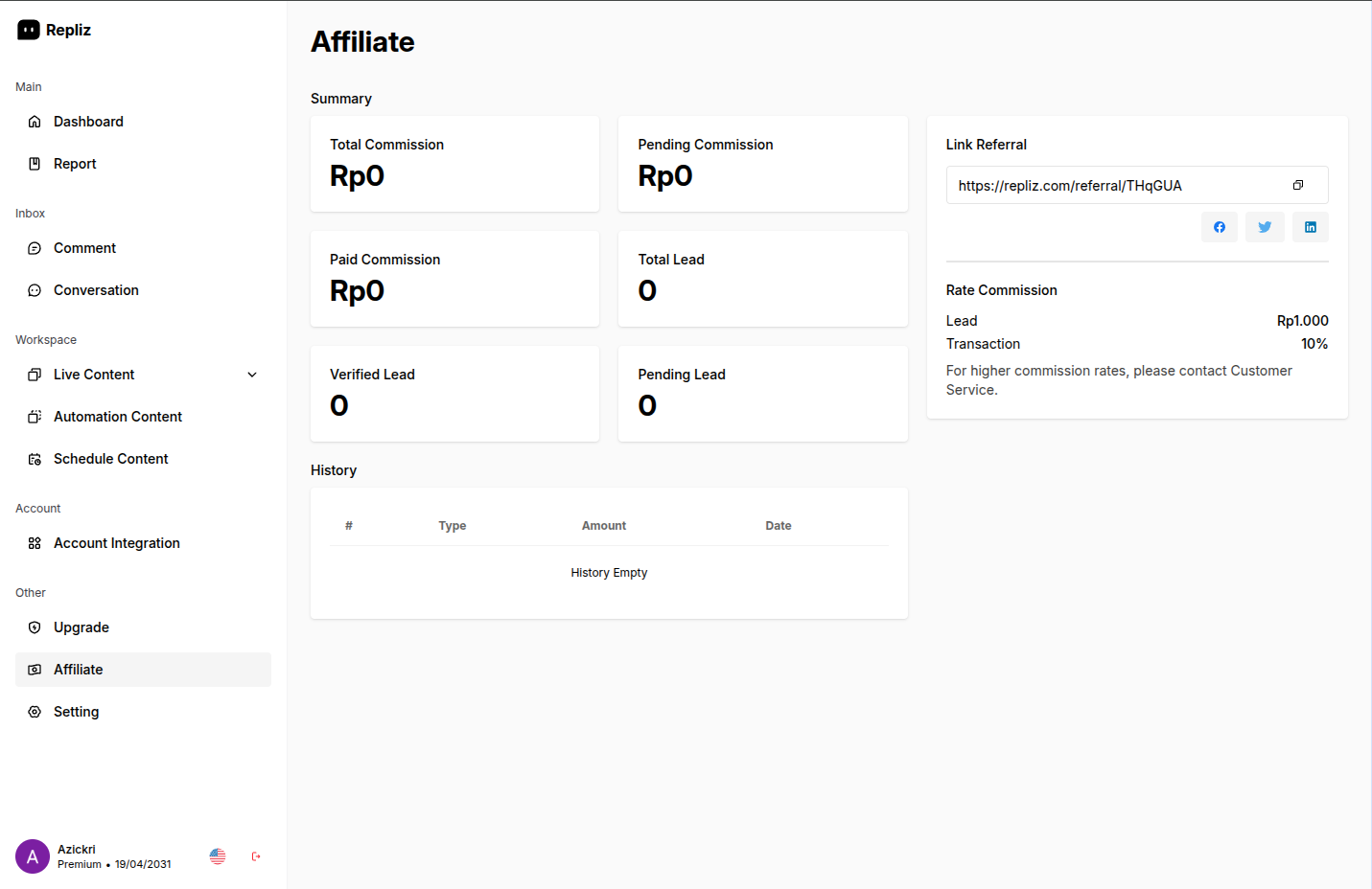 Repliz screenshot 5
