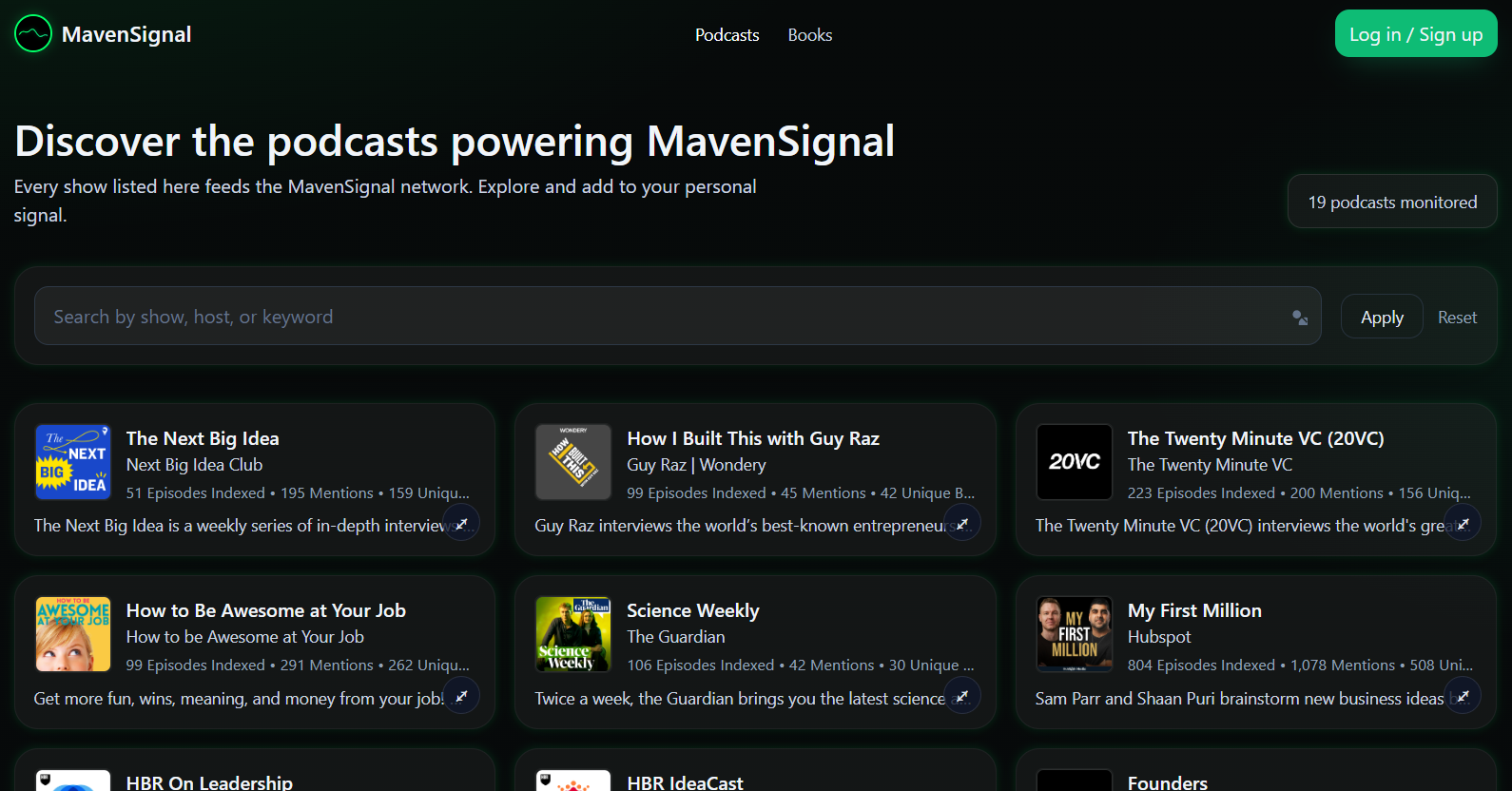 MavenSignal screenshot 2