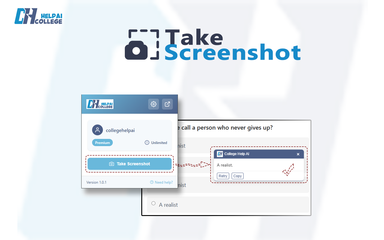 College Help AI screenshot 2