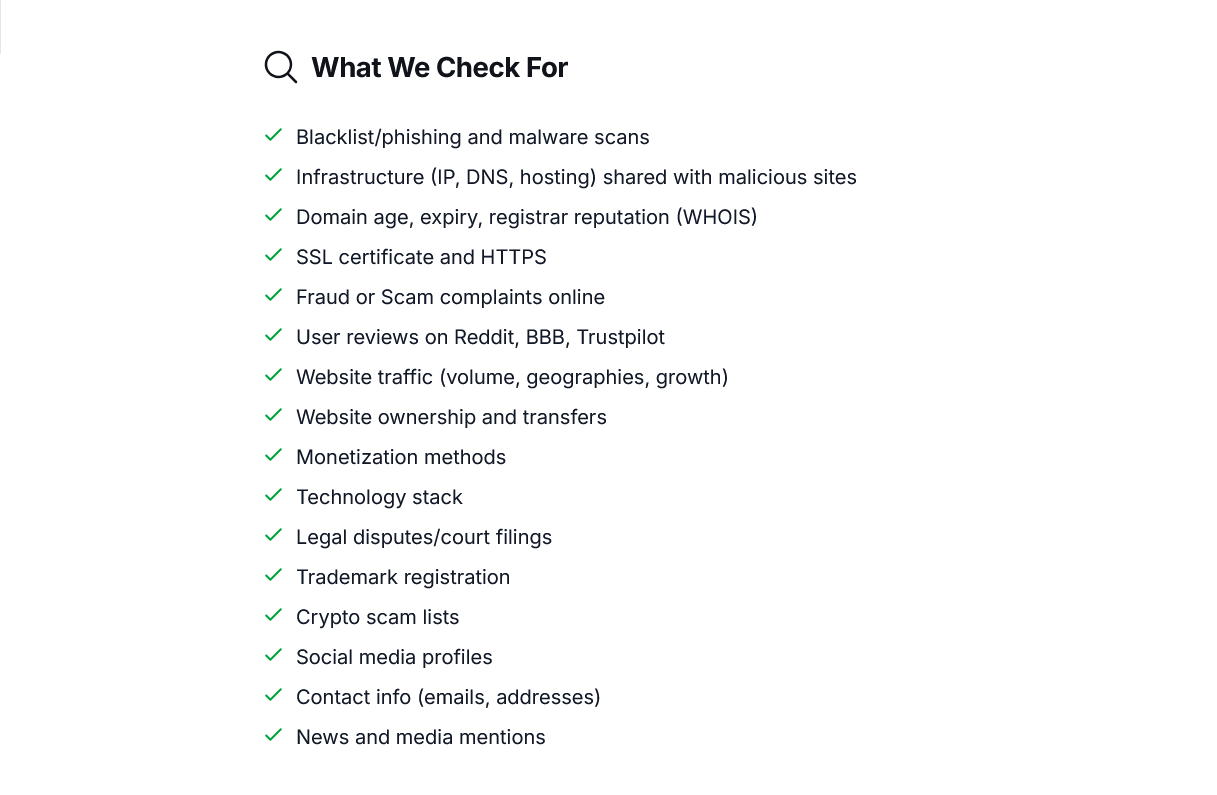 Real-time Website Safety Check by ScamAI screenshot 8