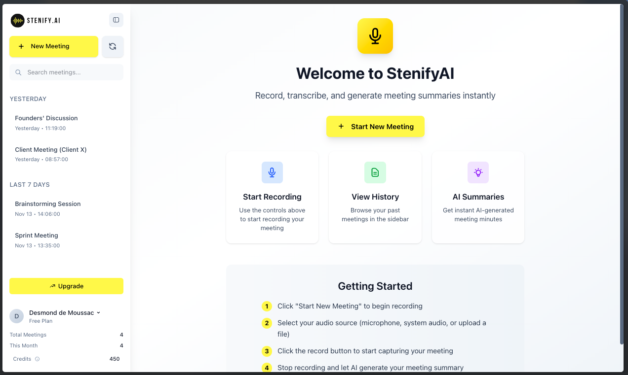 StenifyAI screenshot 2