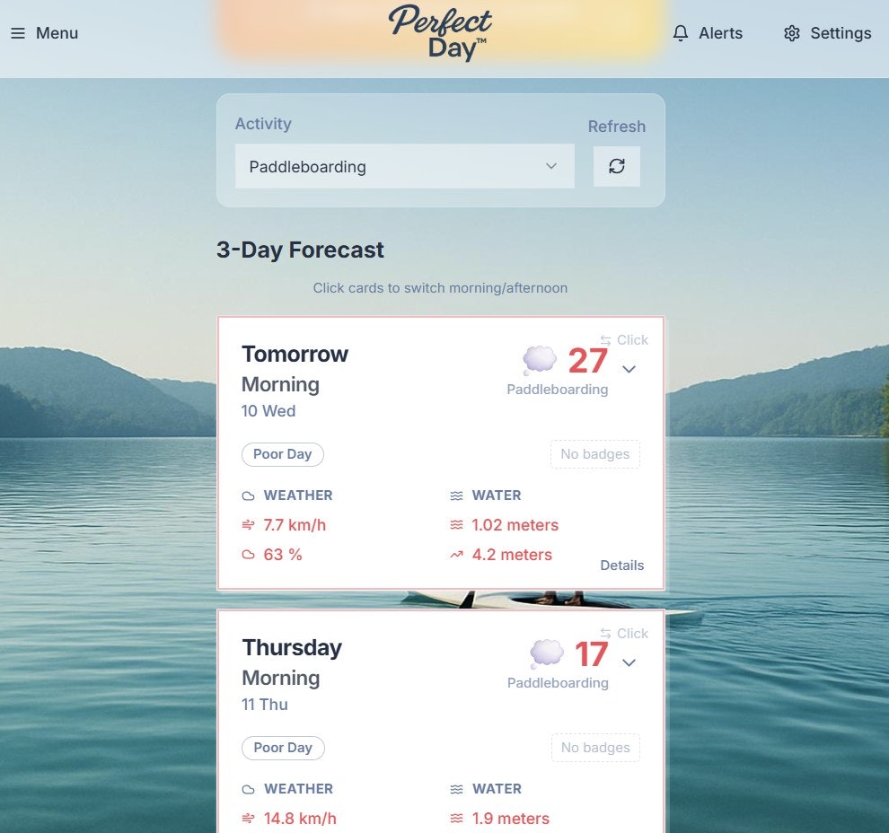 Perfect Day Alerts screenshot 3