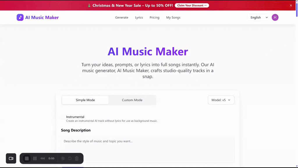 AI Music Maker-Generate Song from Text screenshot 7