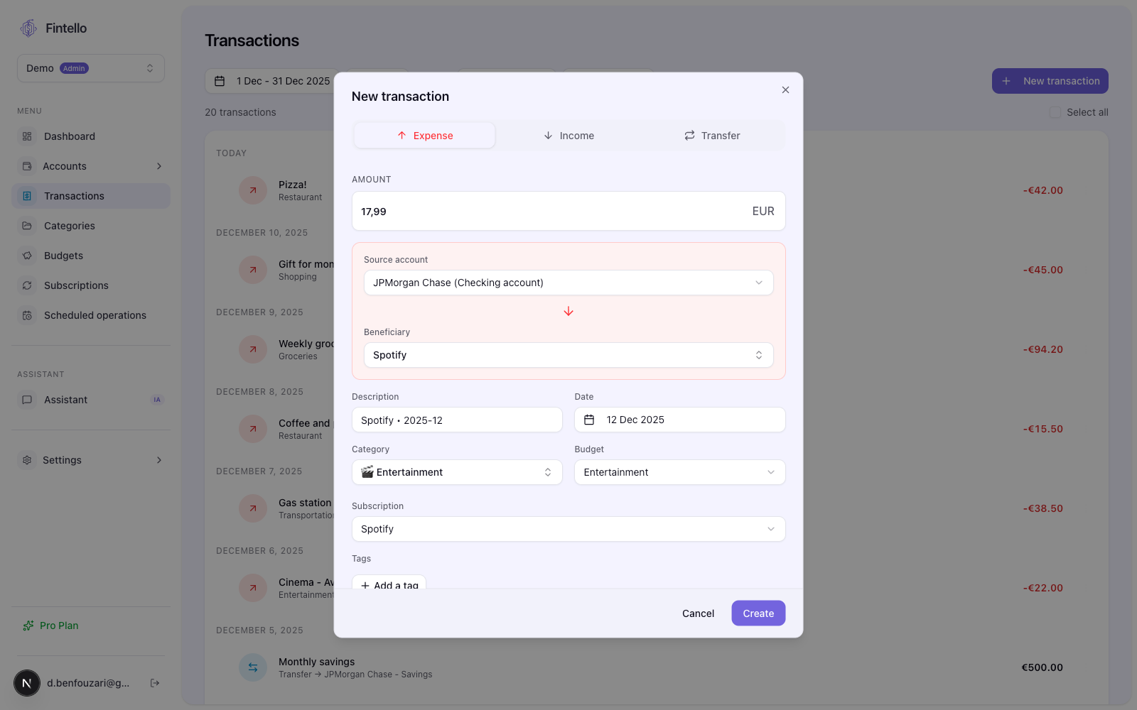 Fintello screenshot 4
