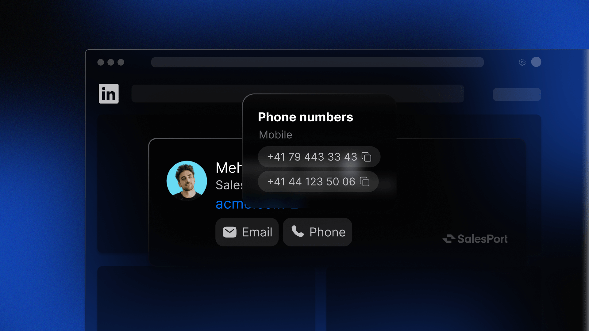 SalesPort AI Sales Researcher screenshot 2
