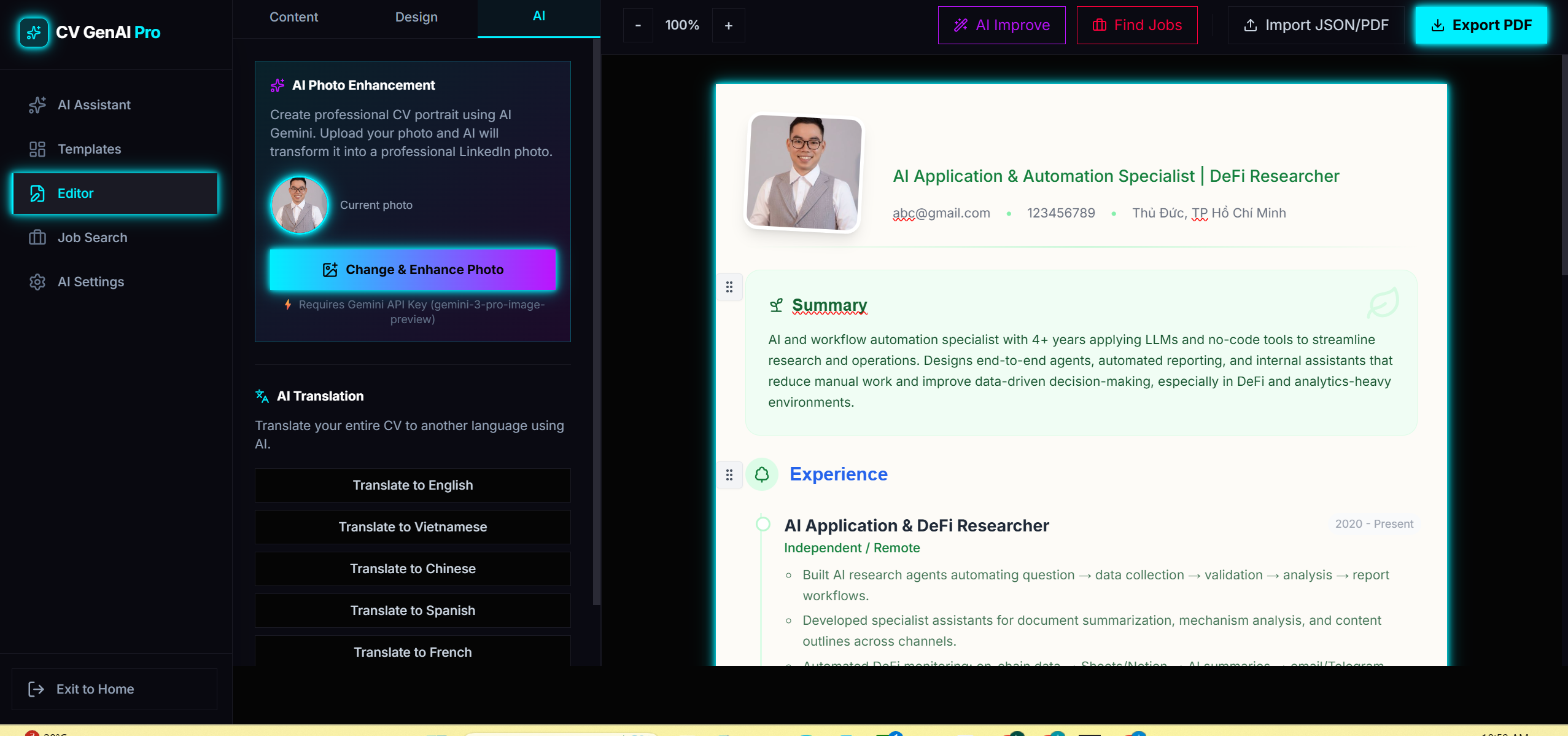 CV GenAI Pro screenshot 7