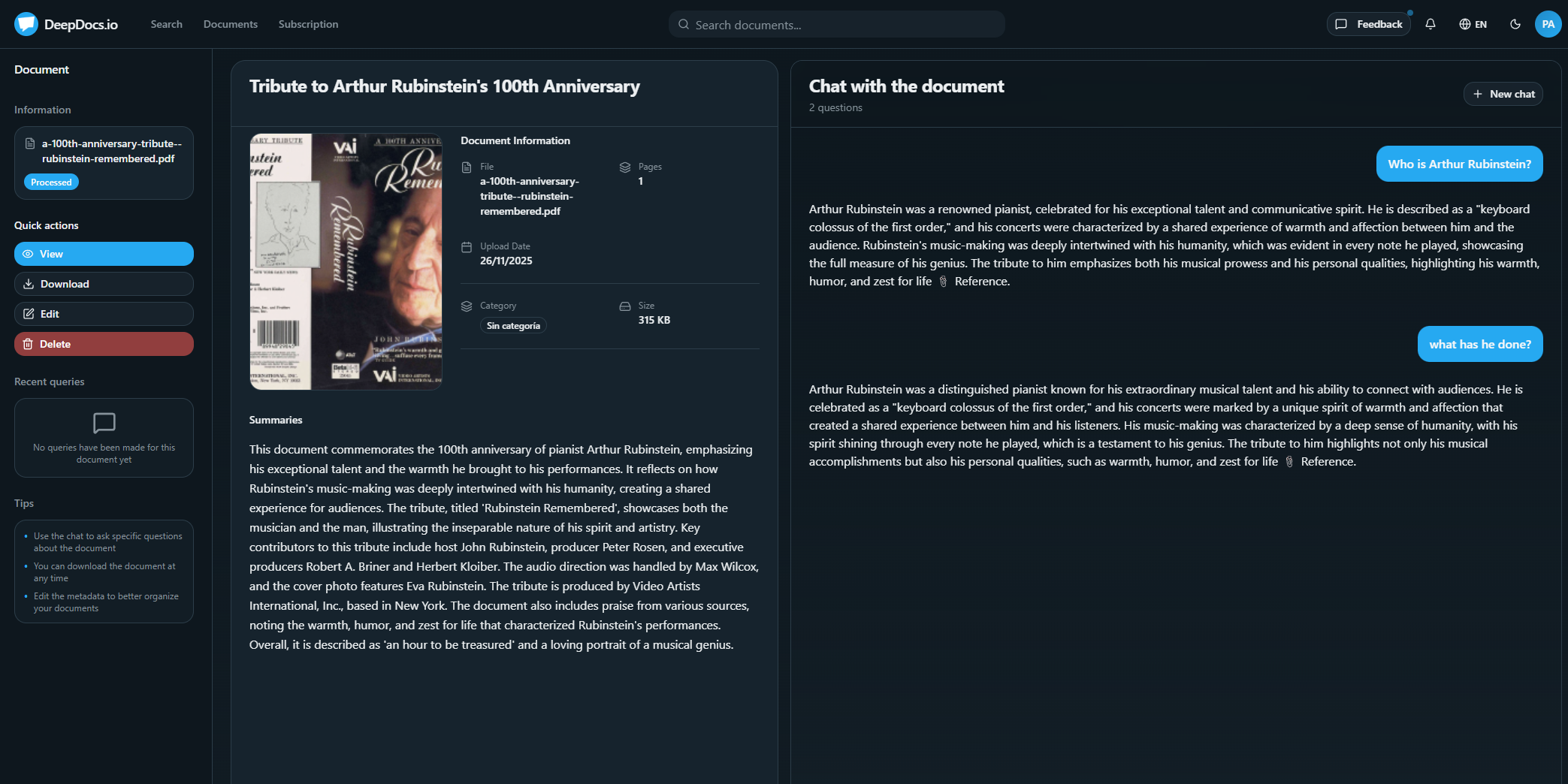 DeepDocs.io screenshot 9