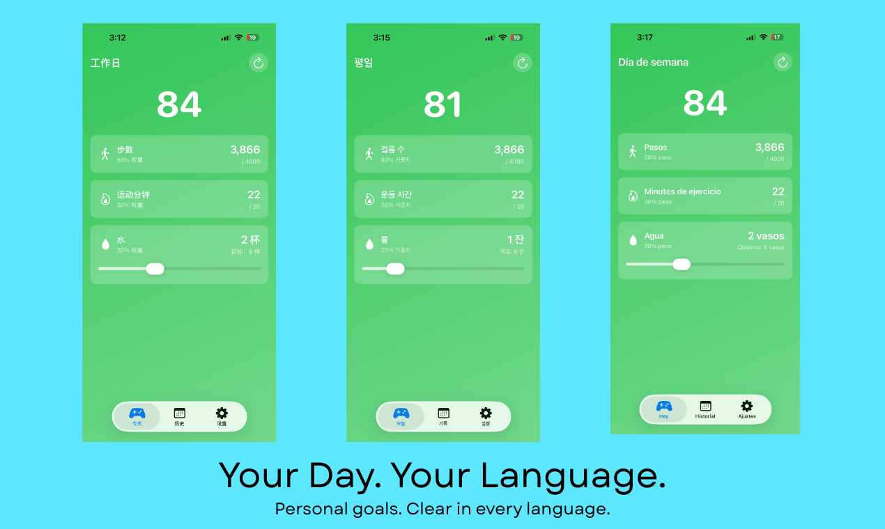 DayGame - Daily Wellness Score screenshot 2