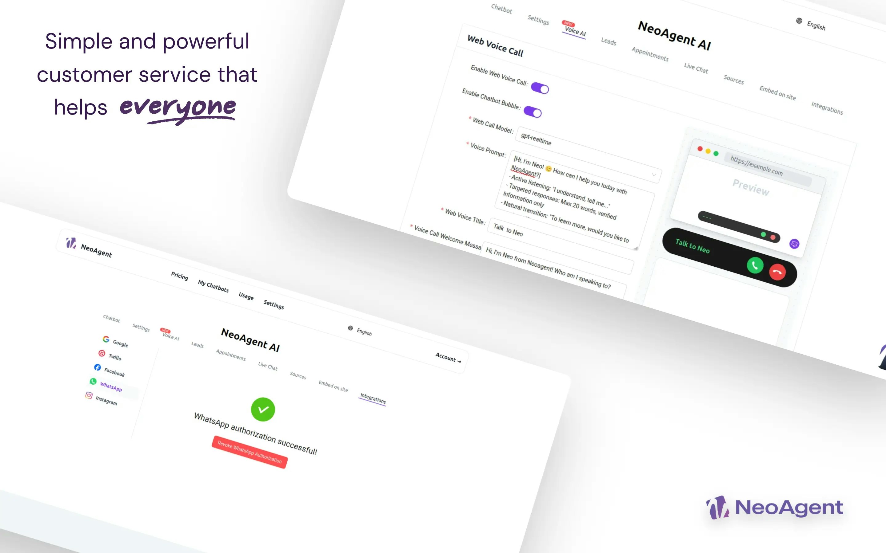 NeoAgent screenshot 2