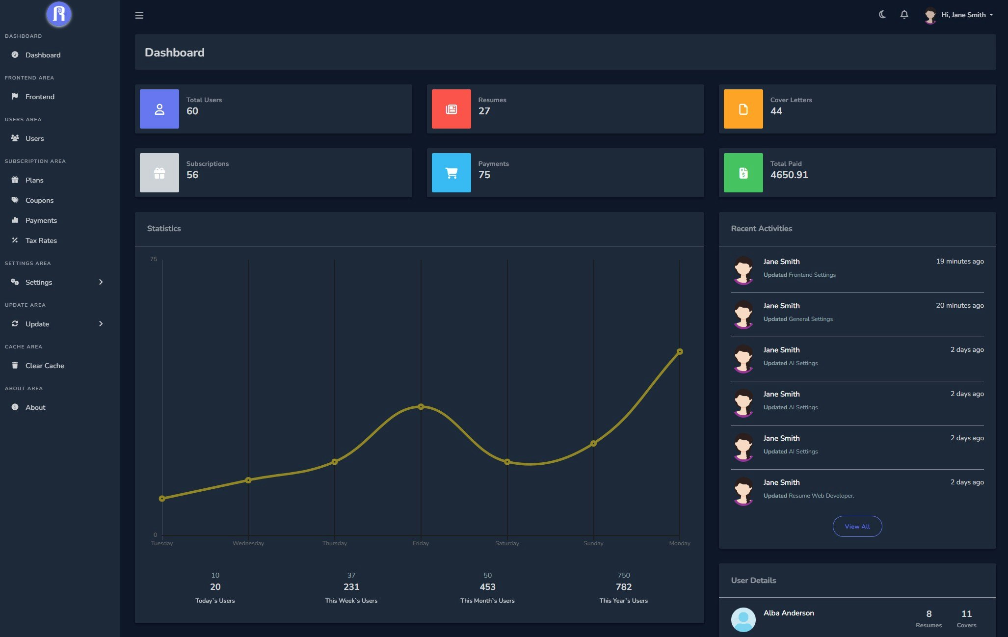 Resumaine screenshot 5
