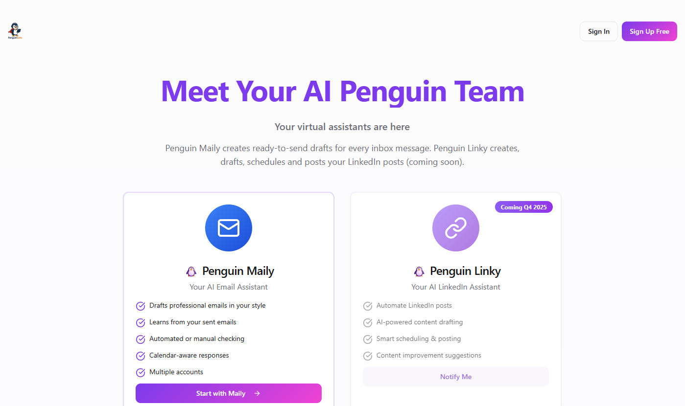 PenguinSuite - Penguin Maily screenshot 2