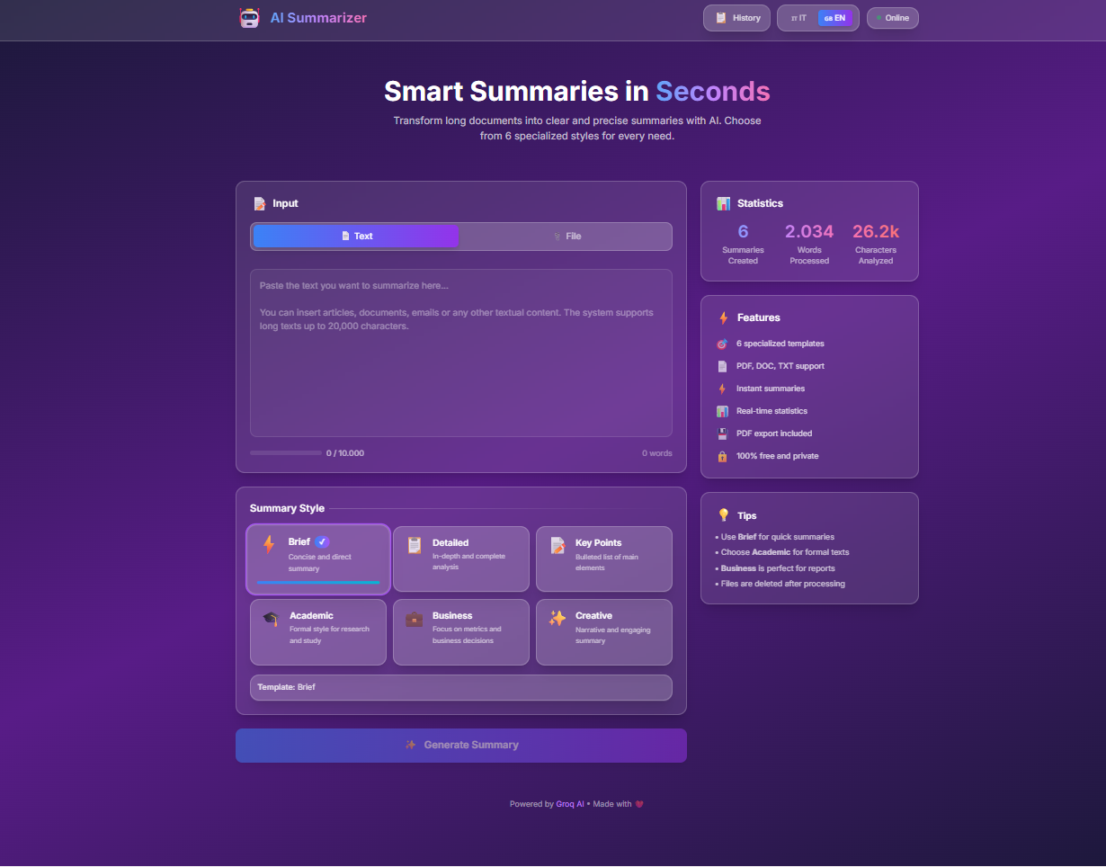 AI Summarizer screenshot 3