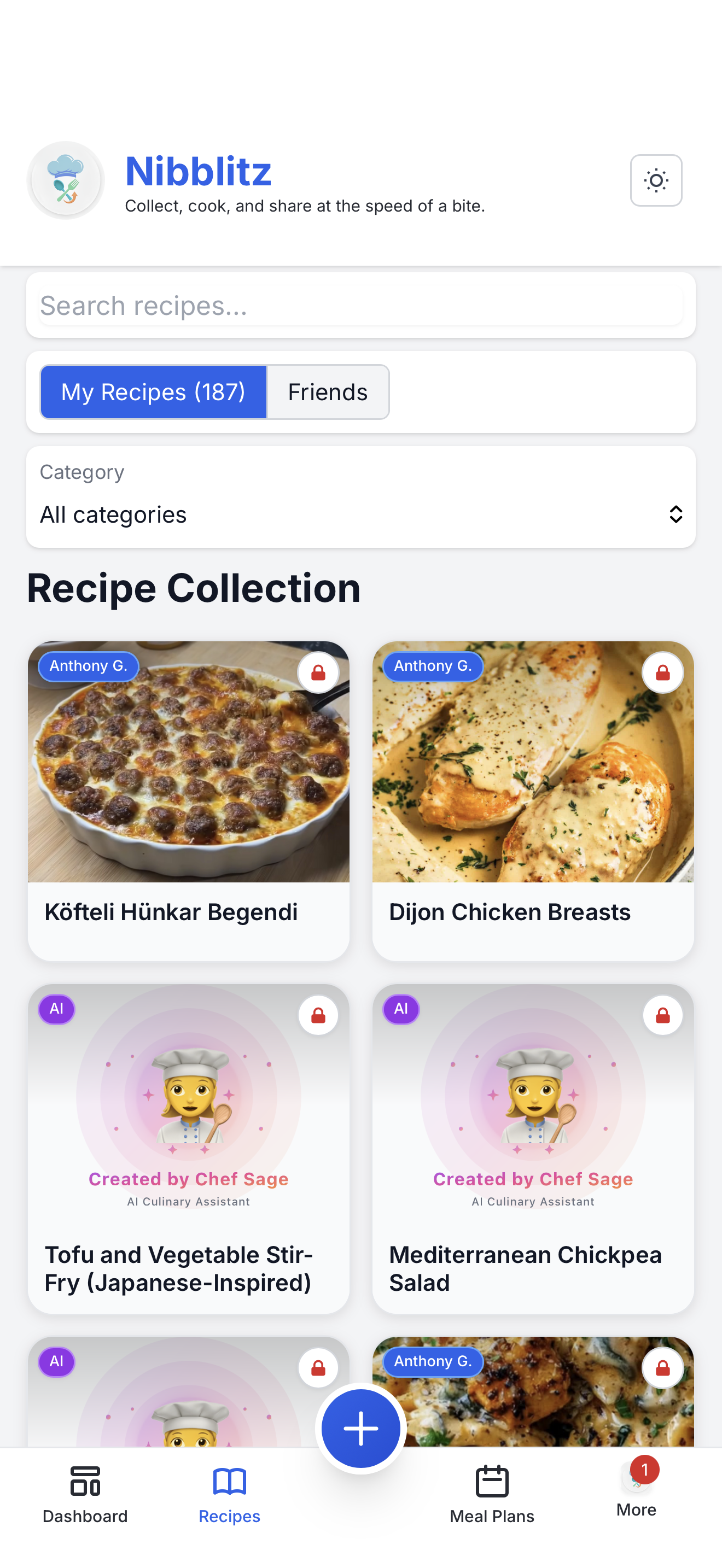 Nibblitz — Makes your recipes social screenshot 3