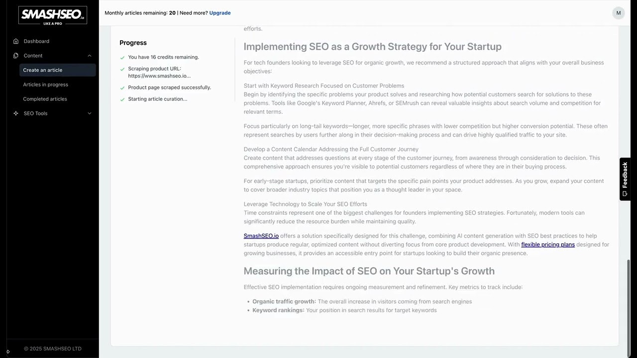 SmashSEO screenshot 1