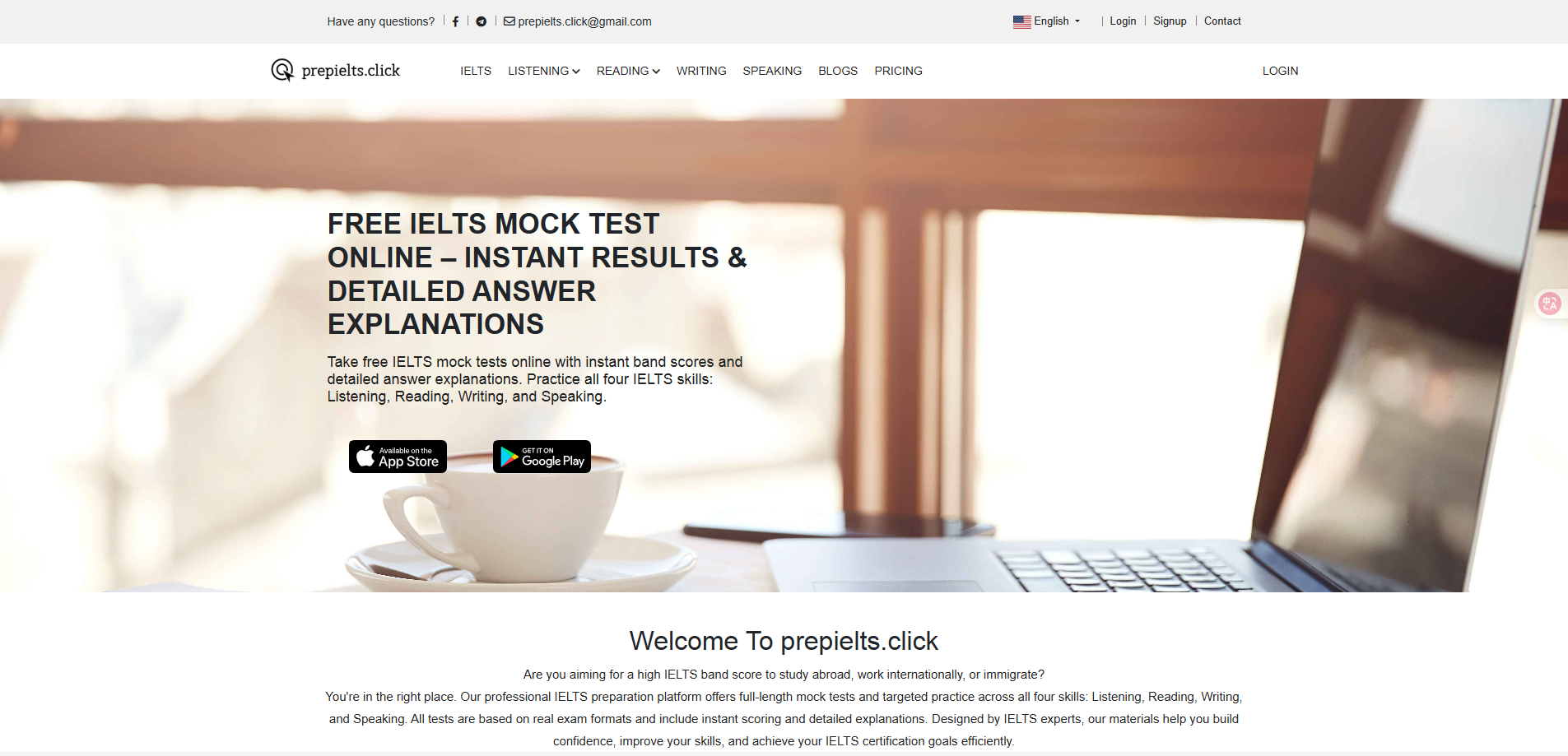 prepielts.click screenshot 1